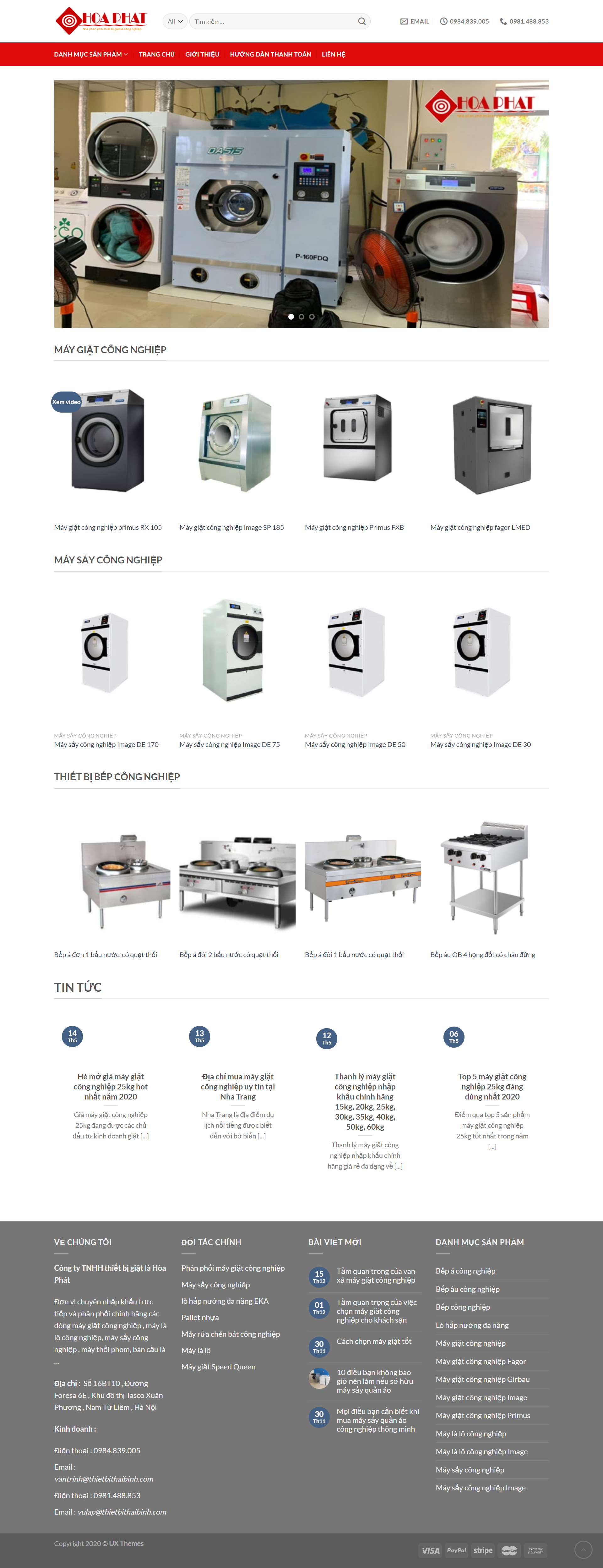 Thiết kế Website web giặt là công nghiệp - giatlacongnghiepnet