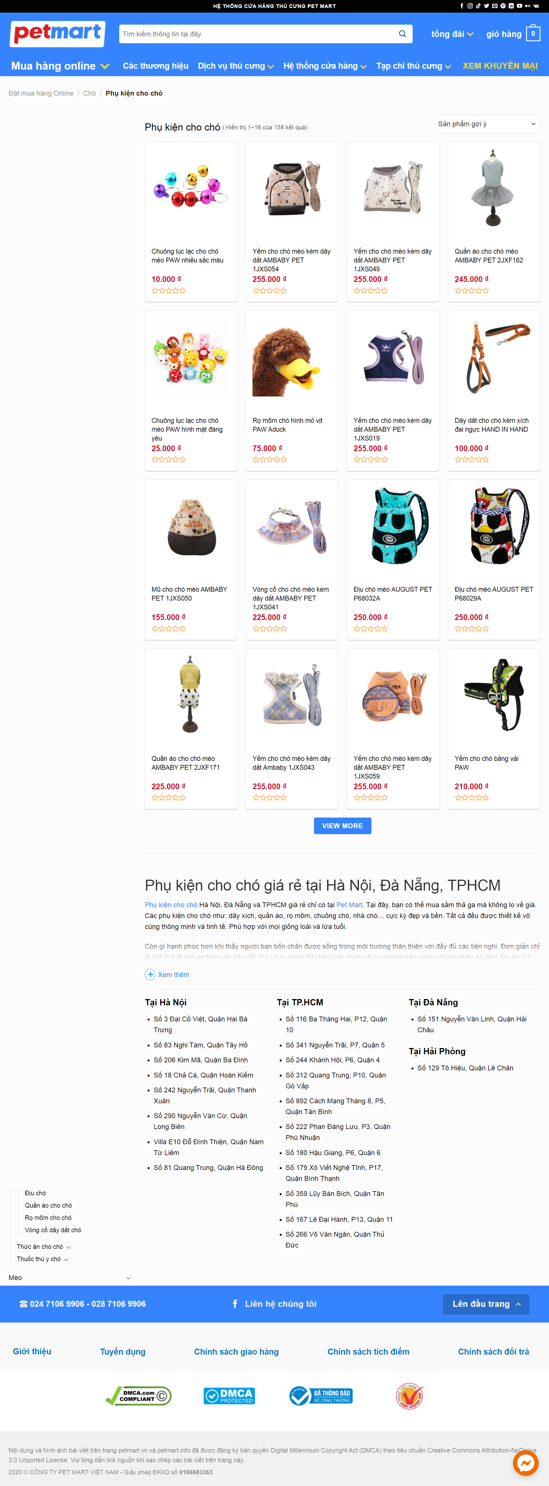 [petplaza] Thiết kế Website web phụ kiện thú cưng - wwwpetmartvn