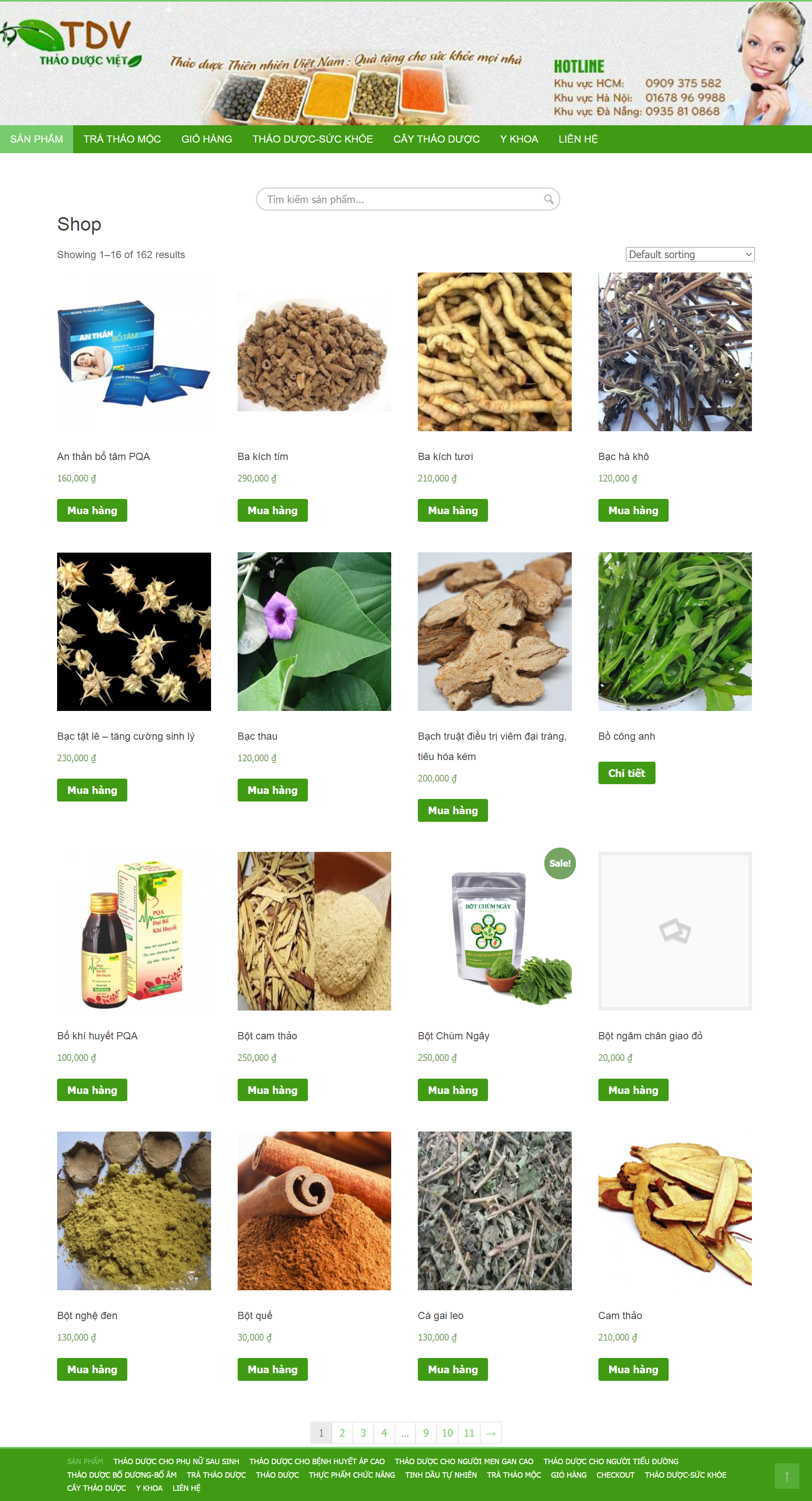 Thiết kế Website web thảo dược - thaoduocvietnet