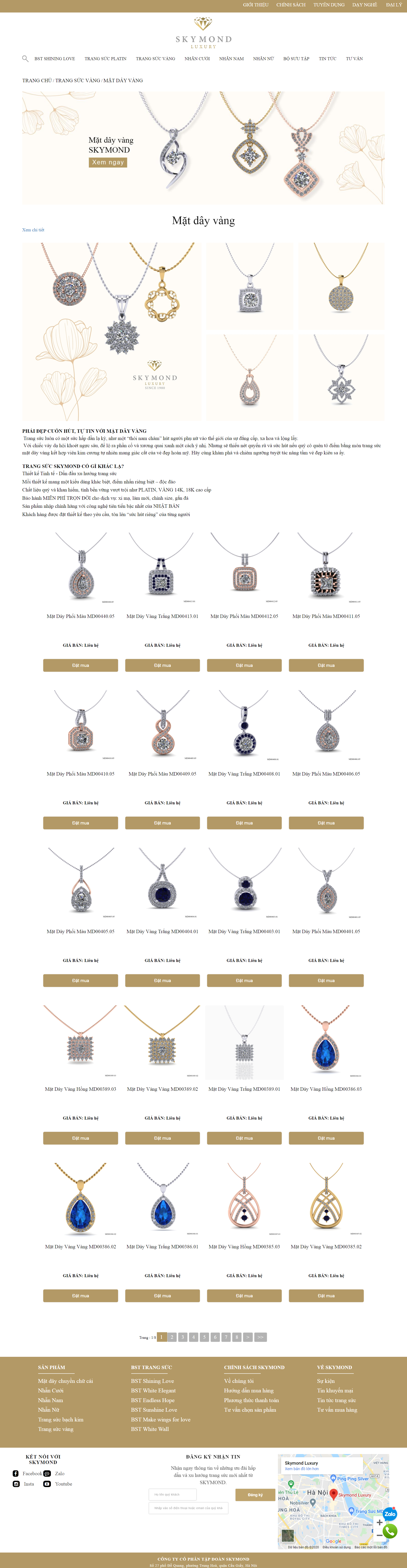 Thiết kế Website web đồ trang sức cao cấp - skymondvn