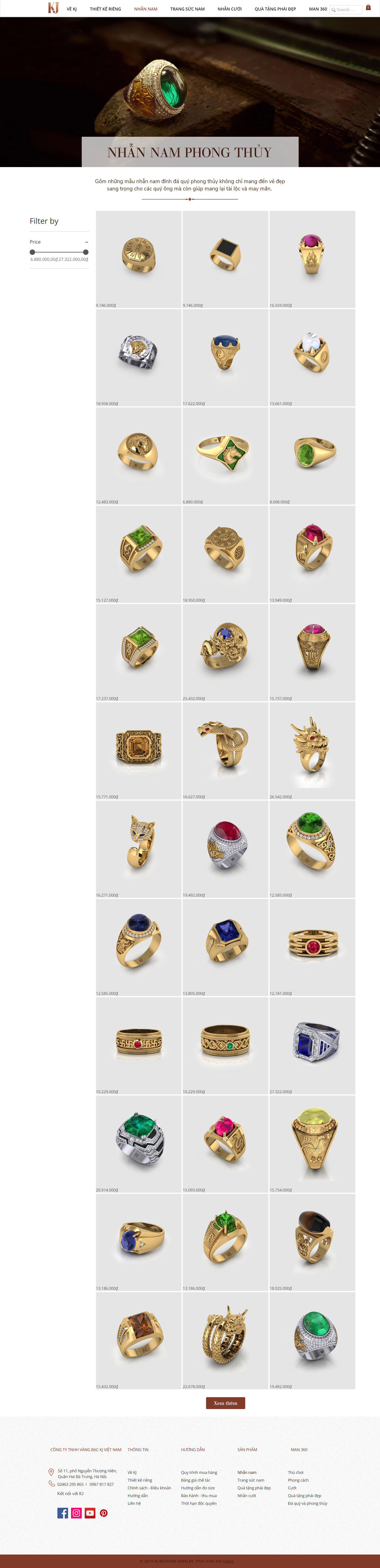 Thiết kế Website web đồ trang sức cao cấp - wwwkjcomvn