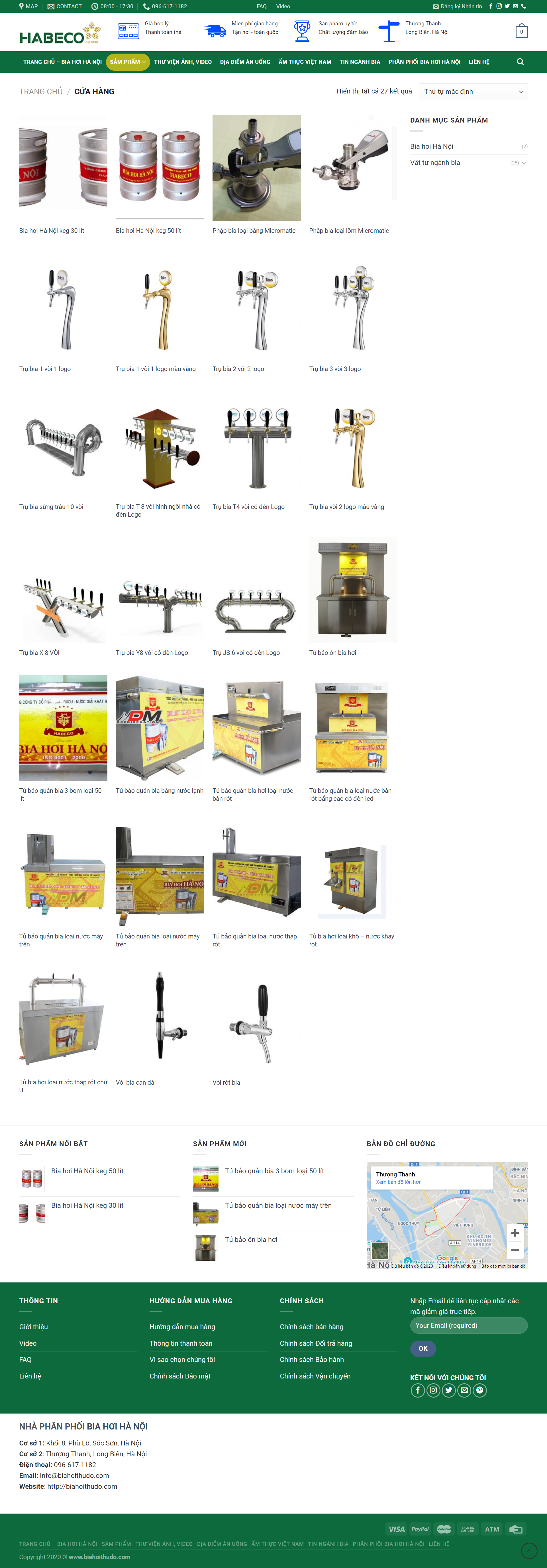 Thiết kế Website web bia hơi - biahoithudocom