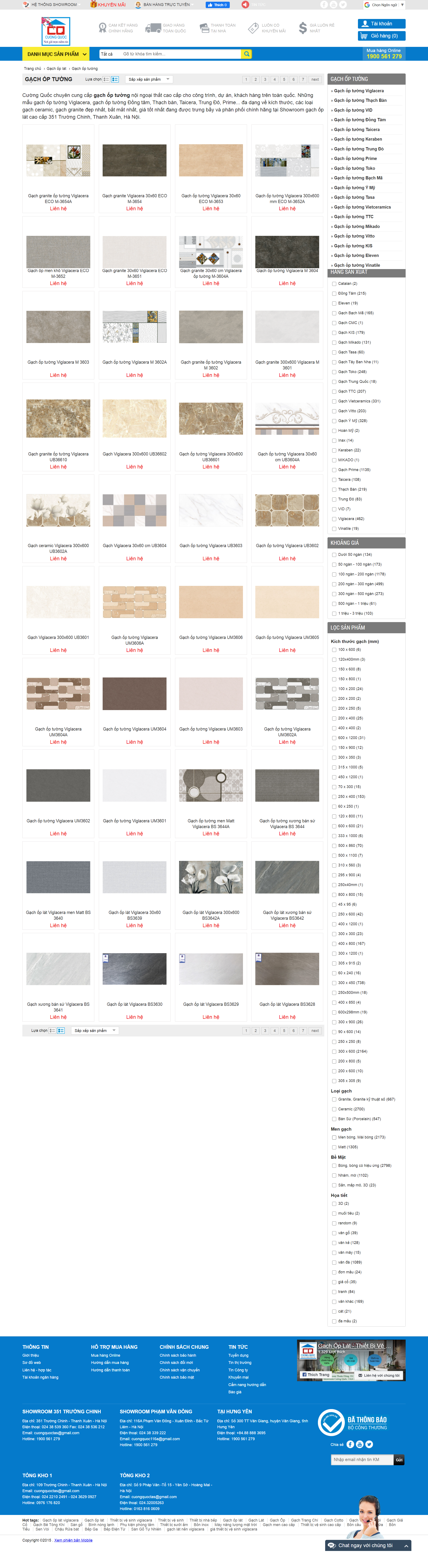 Thiết kế Website web gạch ốp men - cuongquoccomvn