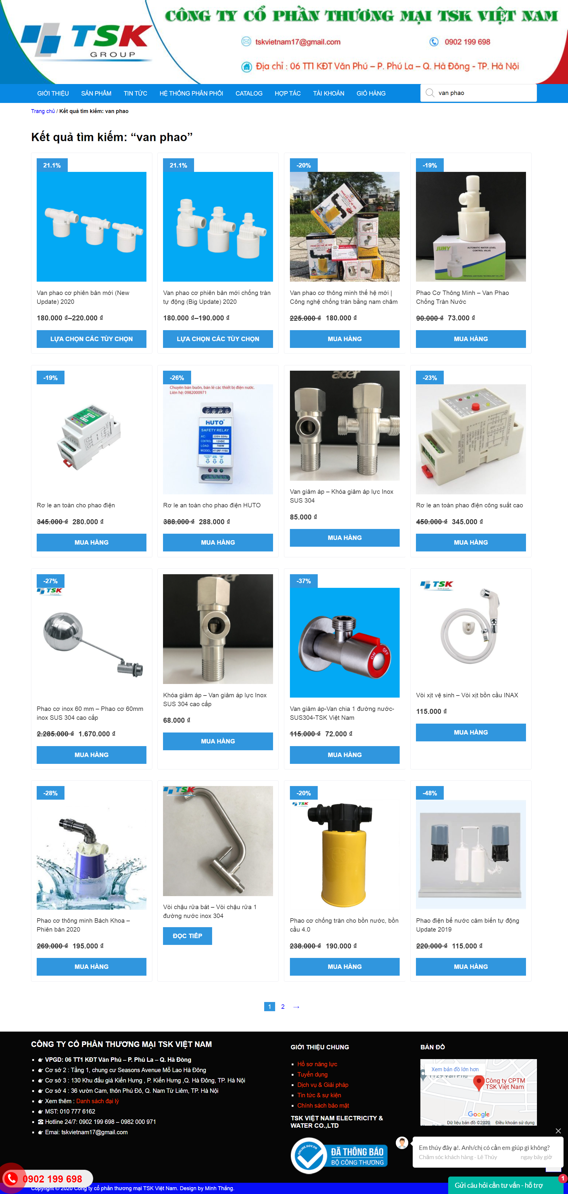 Thiết kế Website web van phao - tskvietnamvn
