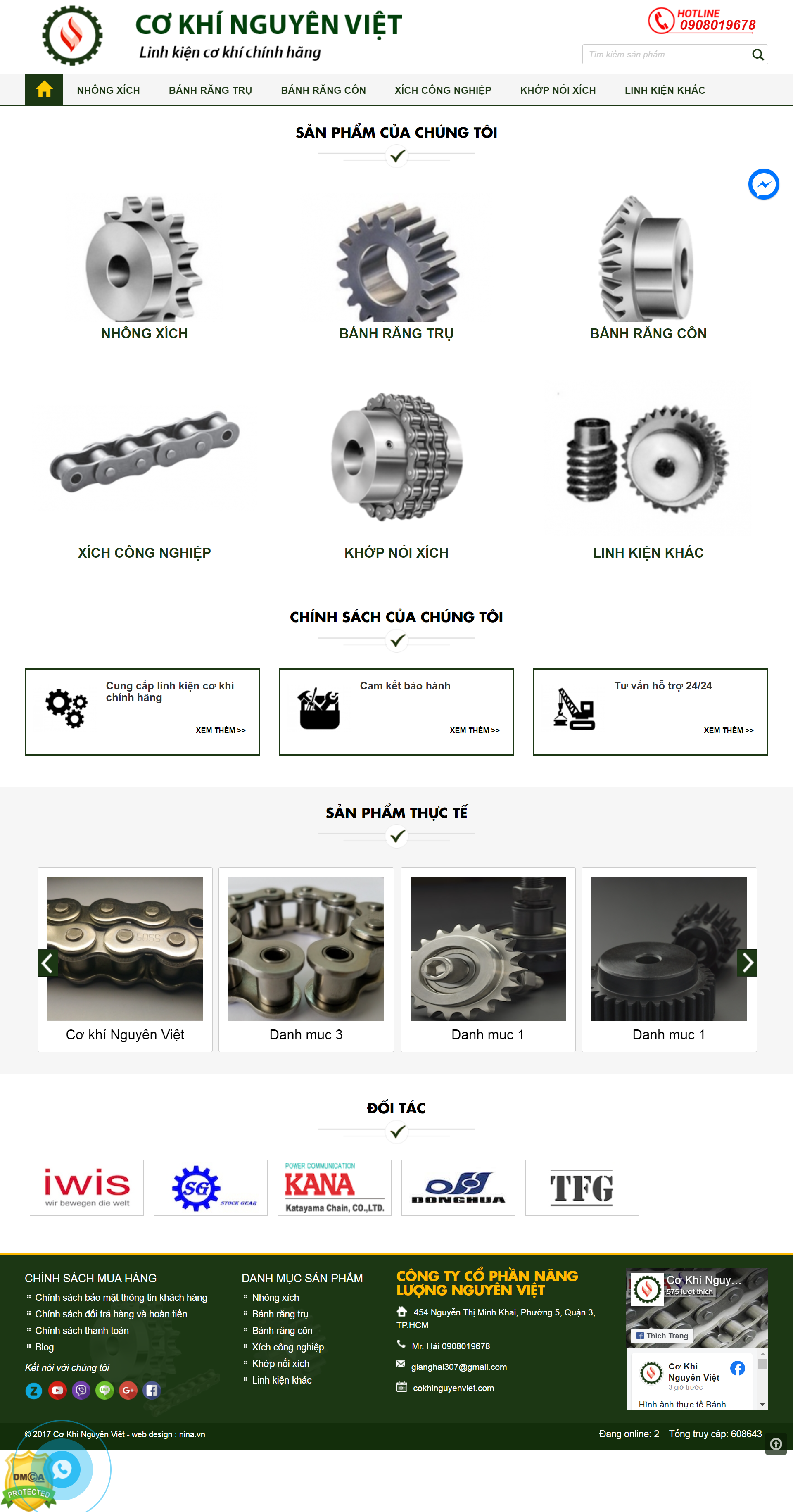 [cokhivintech] Thiết kế Website web bánh răng - cokhinguyenvietcom