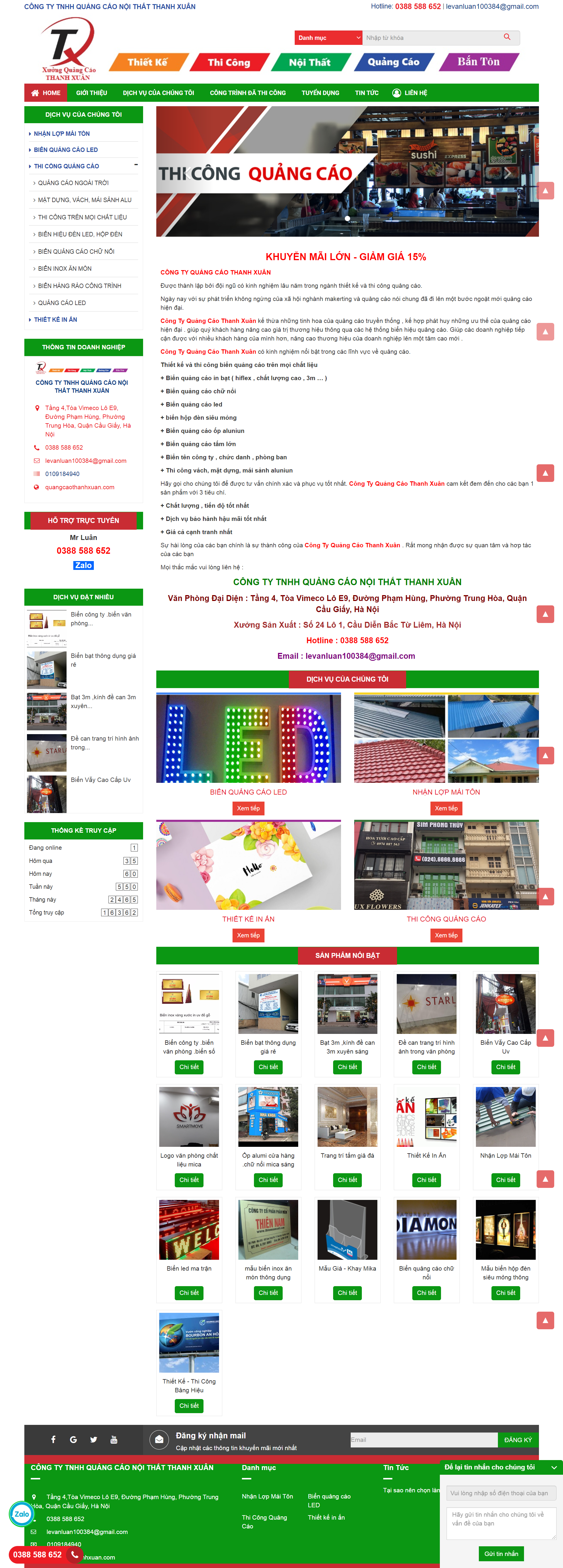 [lambanghieusaigon] Thiết kế Website web biển hiệu quảng cáo - quangcaothanhxuancom