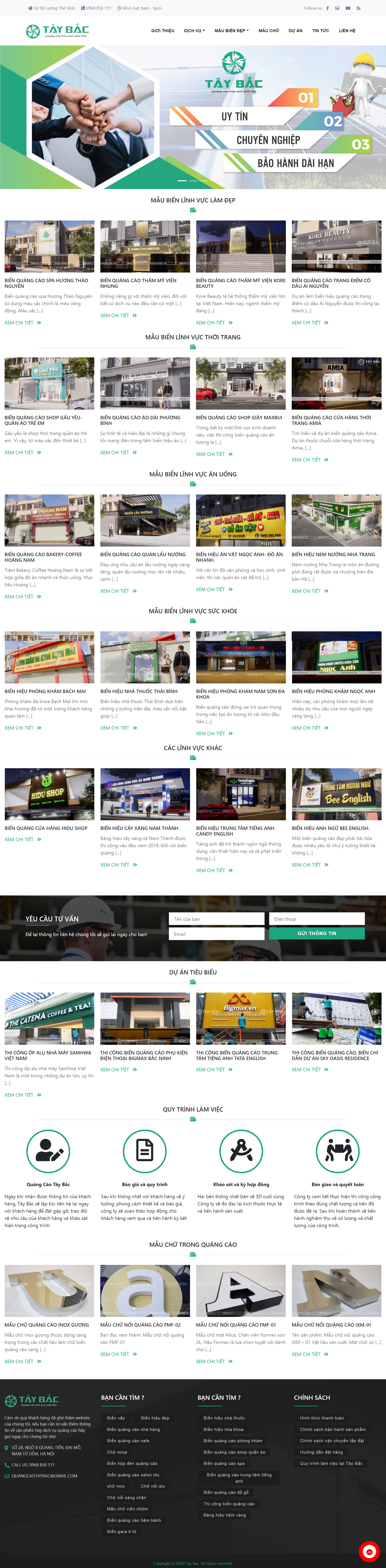 [lambanghieusaigon] Thiết kế Website web biển hiệu quảng cáo - quangcaotaybaccom