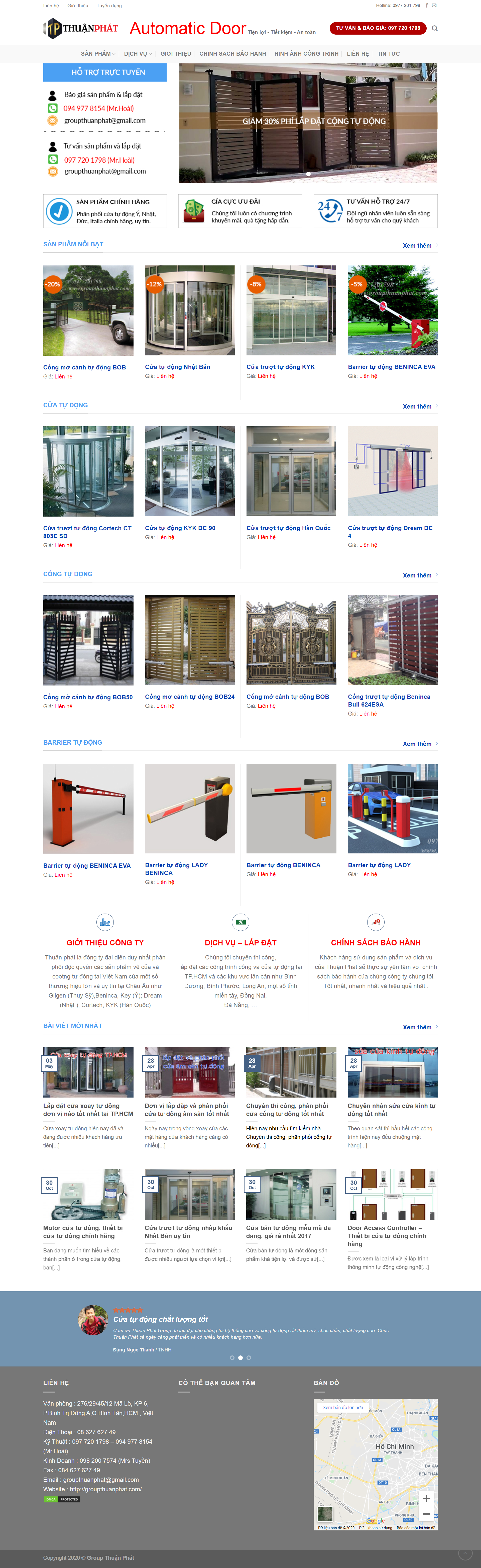 Thiết kế Website web công tự động - groupthuanphatcom