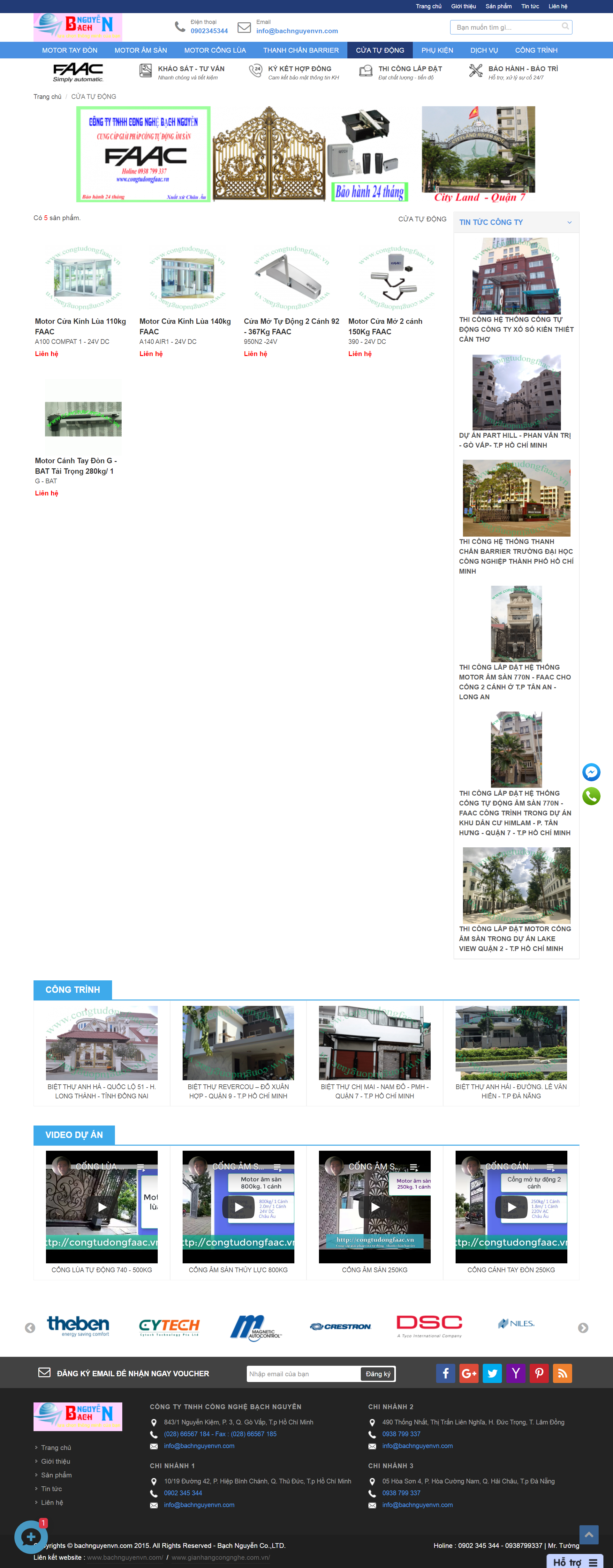 Thiết kế Website web công tự động - congtudongfaacvn