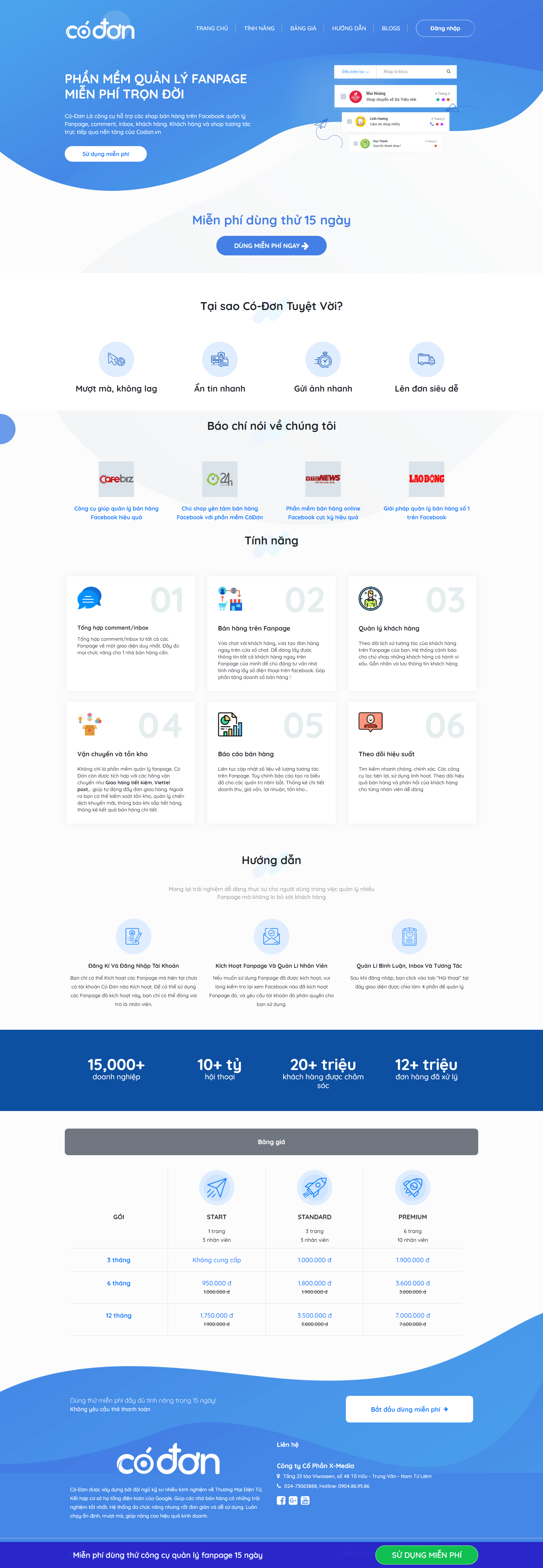 Thiết kế Website web siêu tốc - codonvn