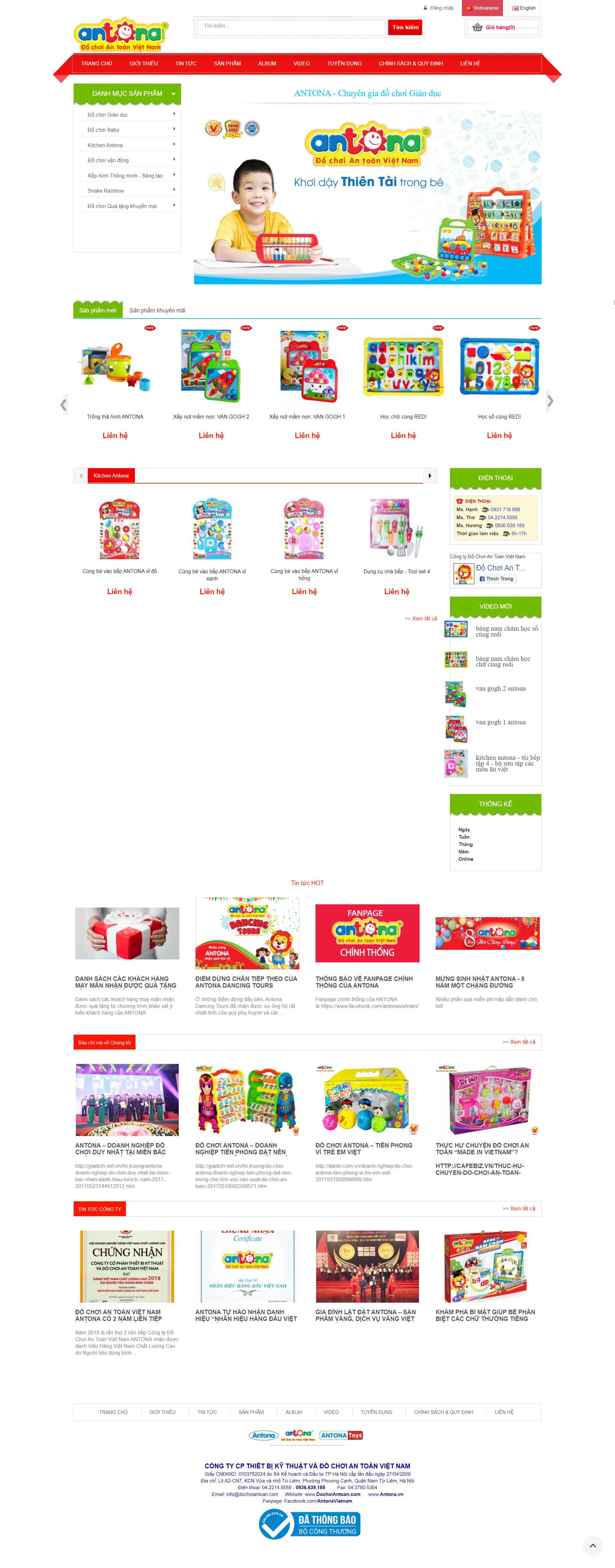 Thiết kế Website web tốt nhất hà nội - antonavn