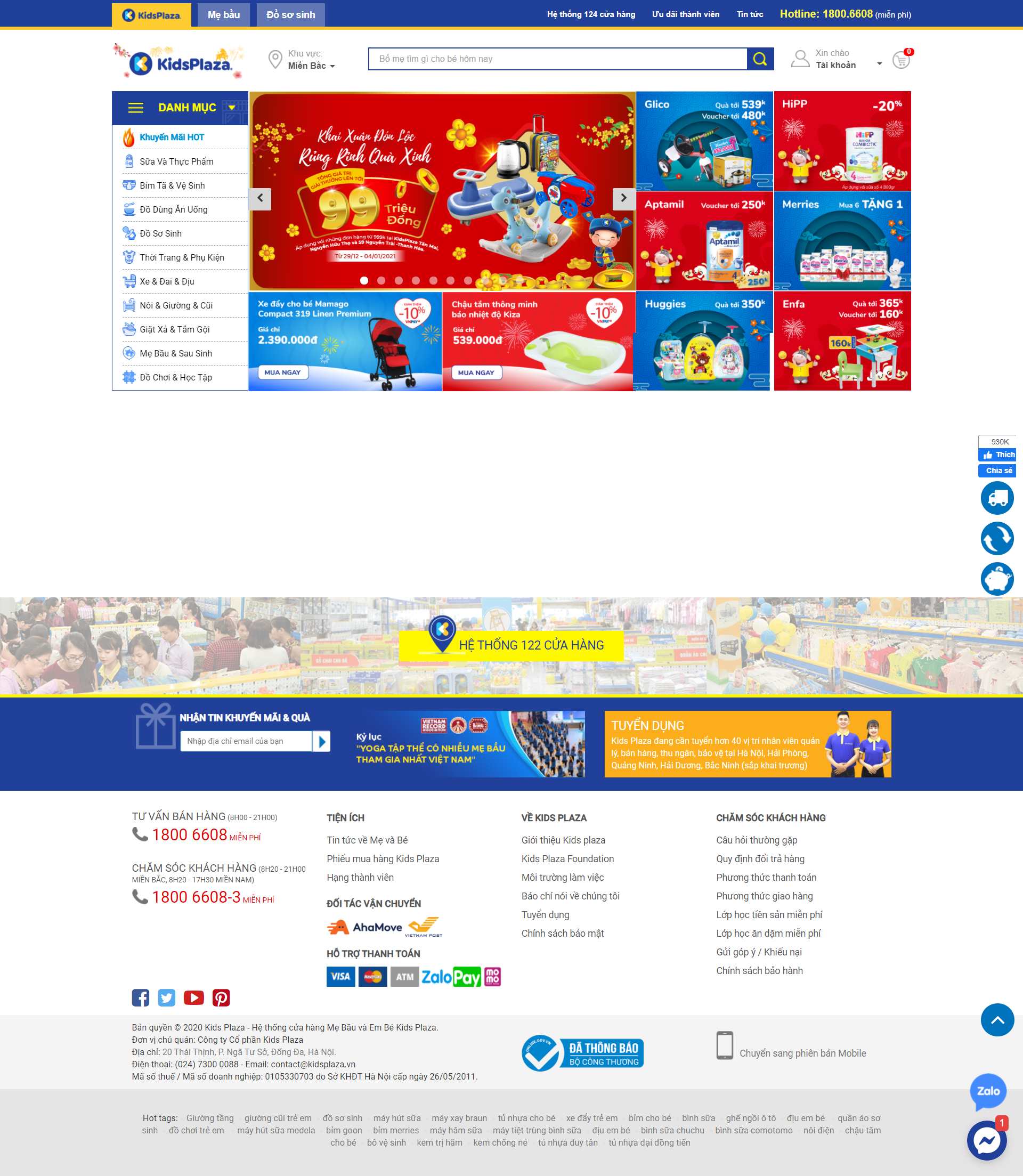 Thiết kế Website web đống đa - wwwkidsplazavn