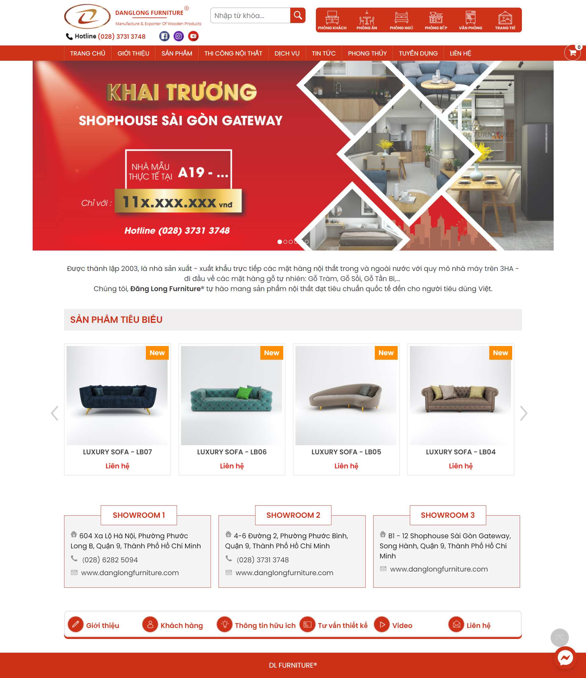 [windoors] Thiết kế Website web thanh xuân - dlfurniturevn