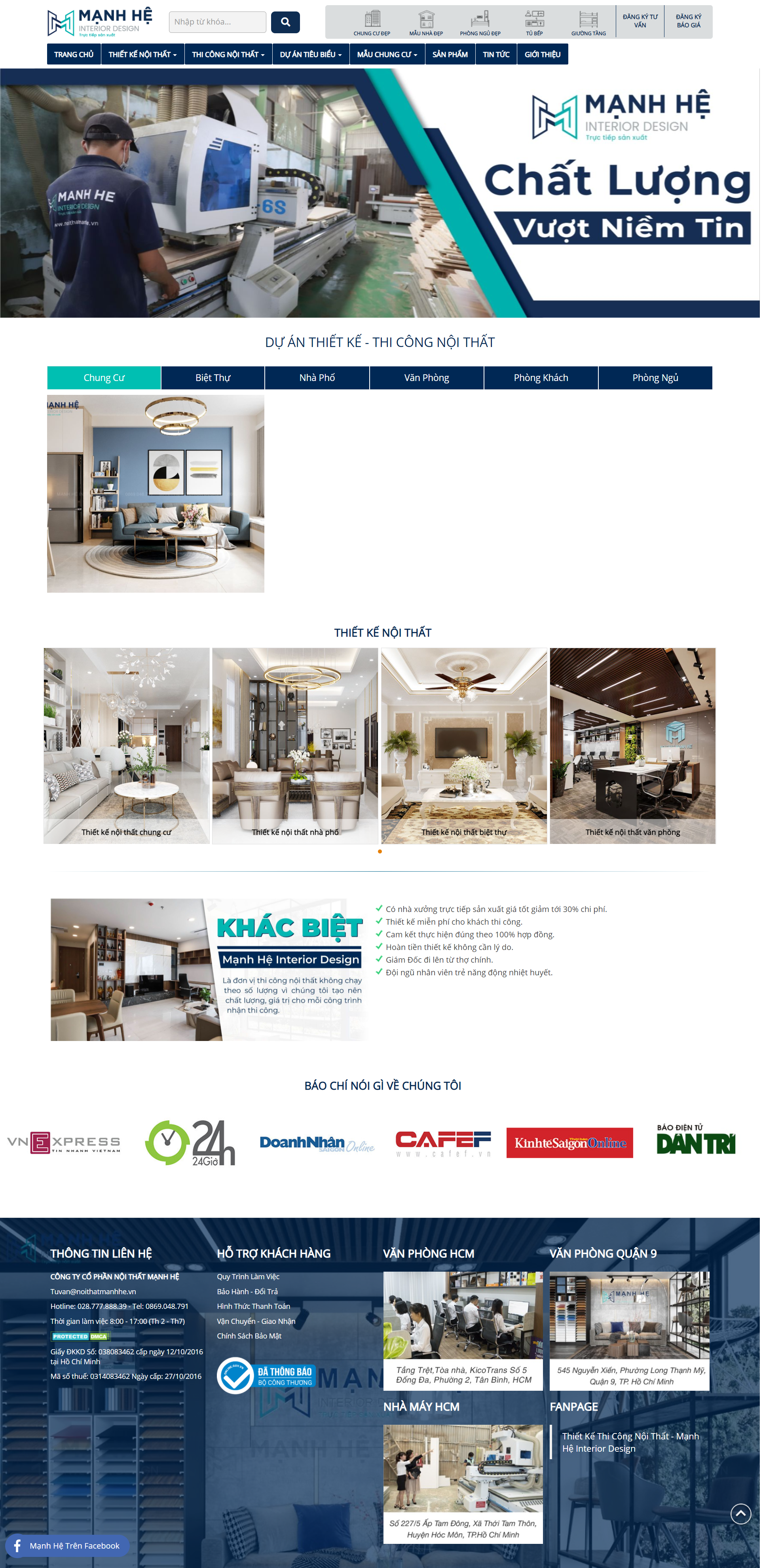 [windoors] Thiết kế Website web thanh xuân - noithatmanhhevn