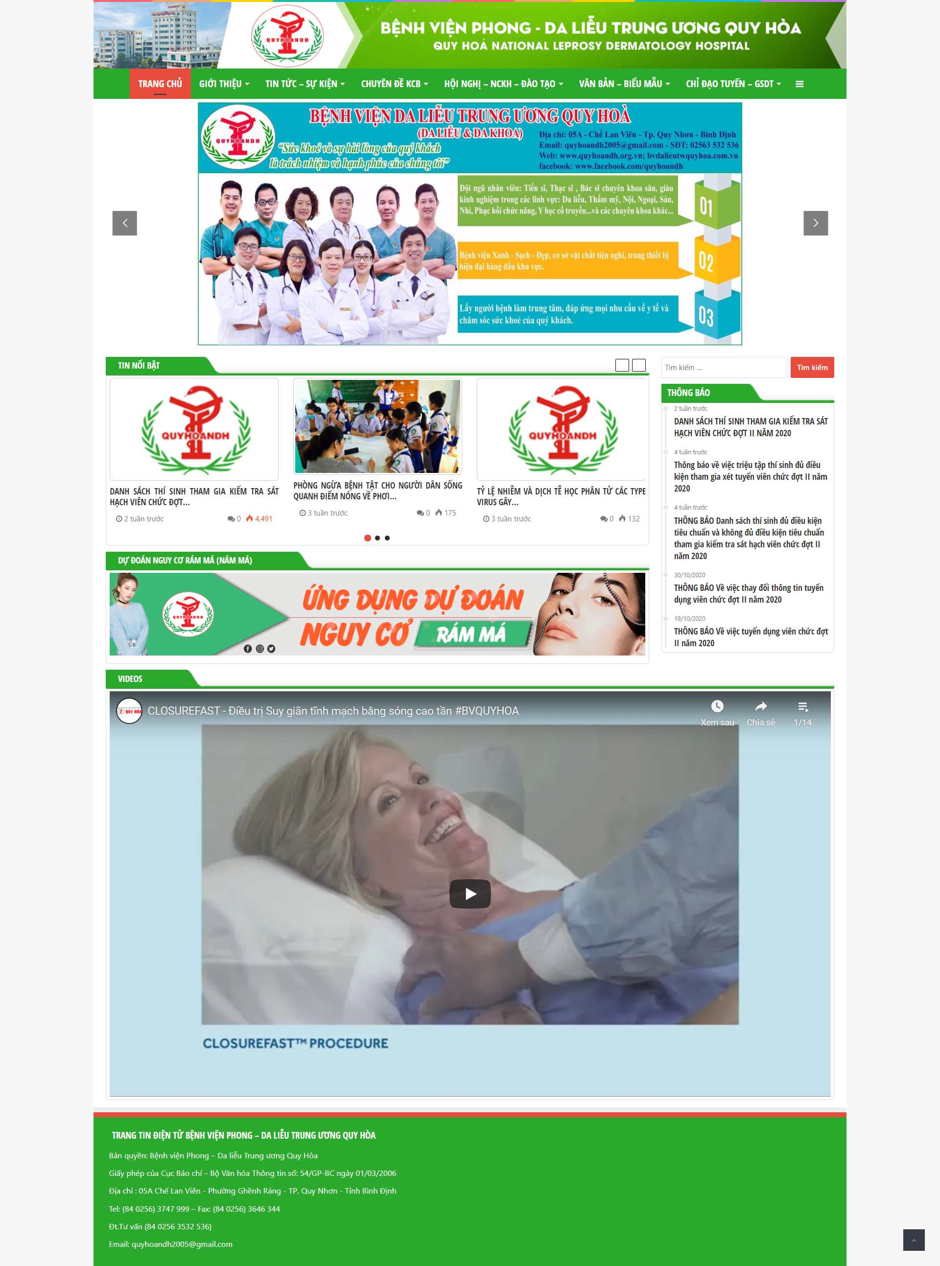 Thiết kế Website web Quận Ba Đình - bvquyhoavn