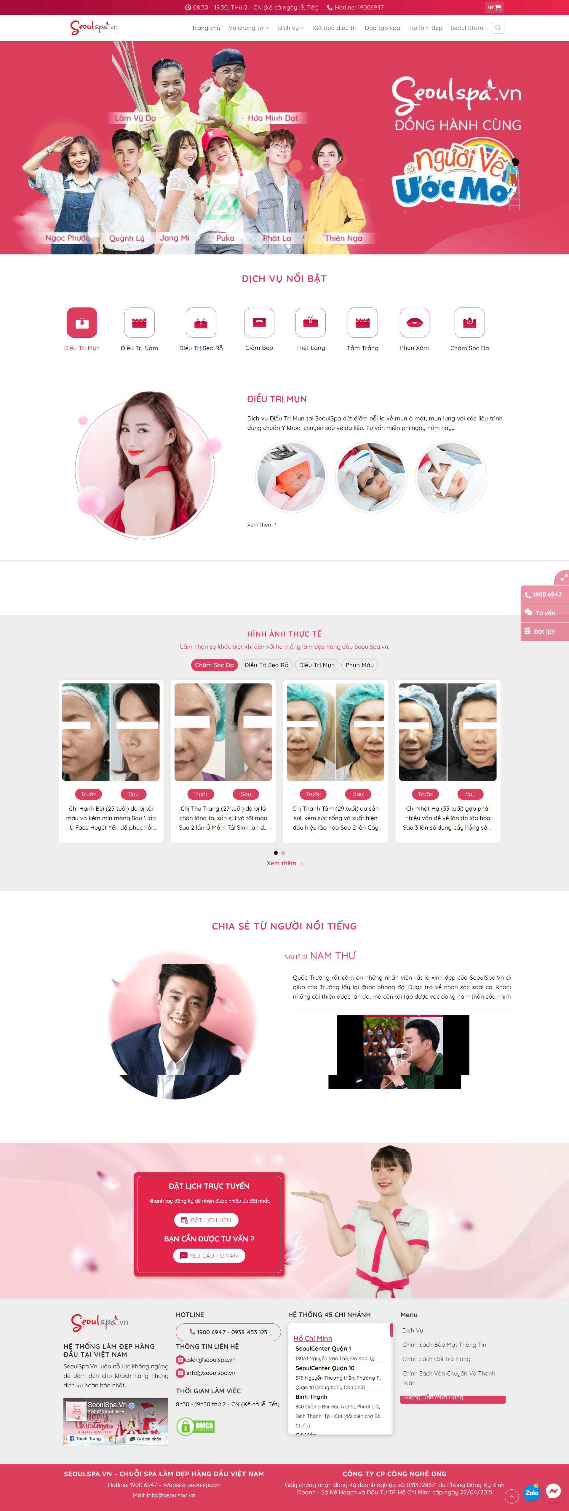 Thiết kế Website web Quận Ba Đình - seoulspavn