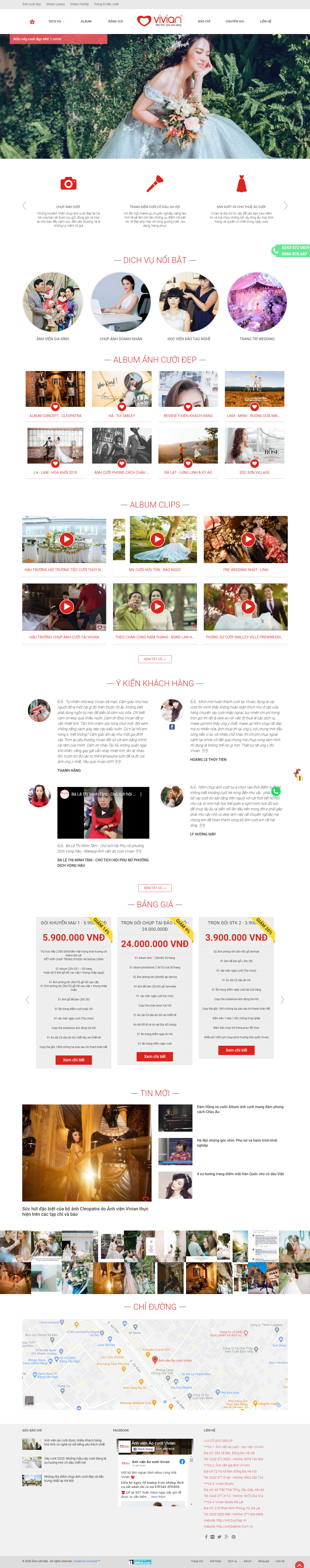 Thiết kế Website web cho thuê váy cưới - anhcuoidepvn