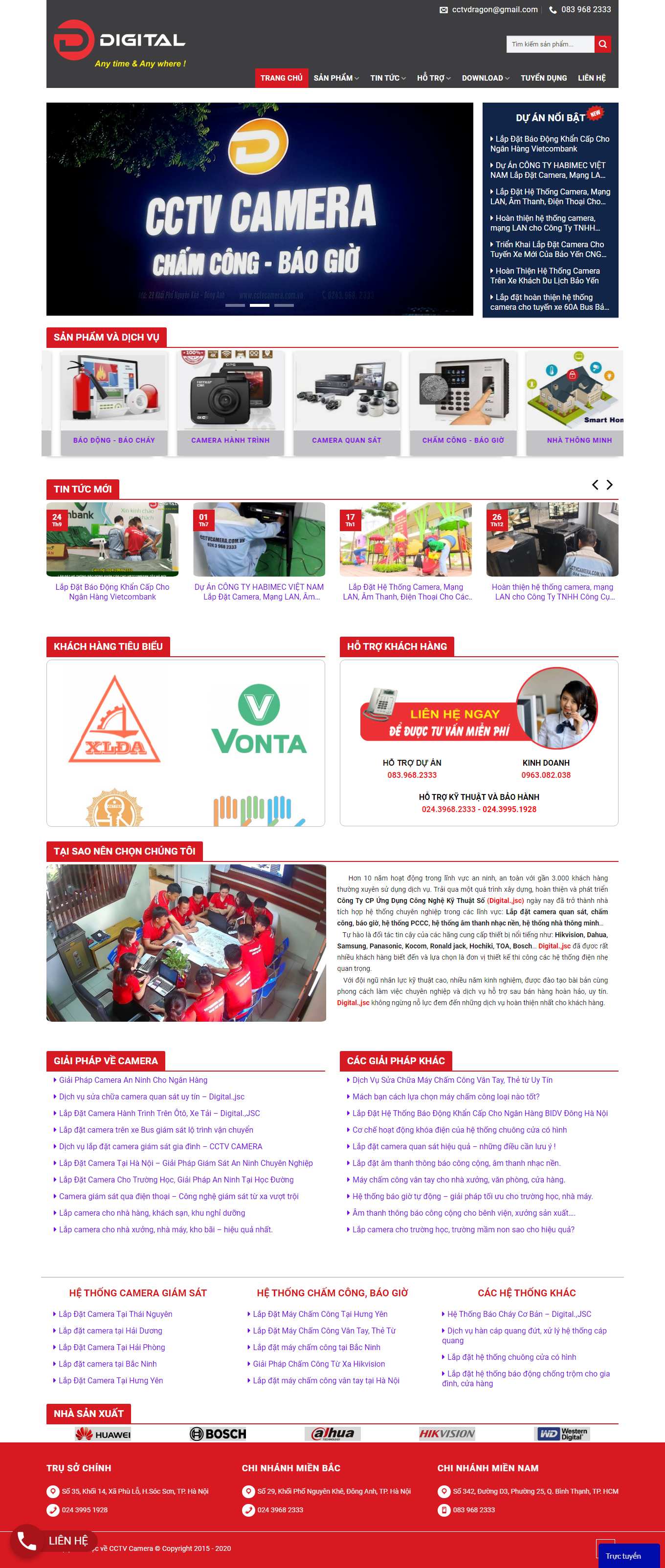 Thiết kế Website Web Quận Hai Bà Trưng - cctvcameracomvn