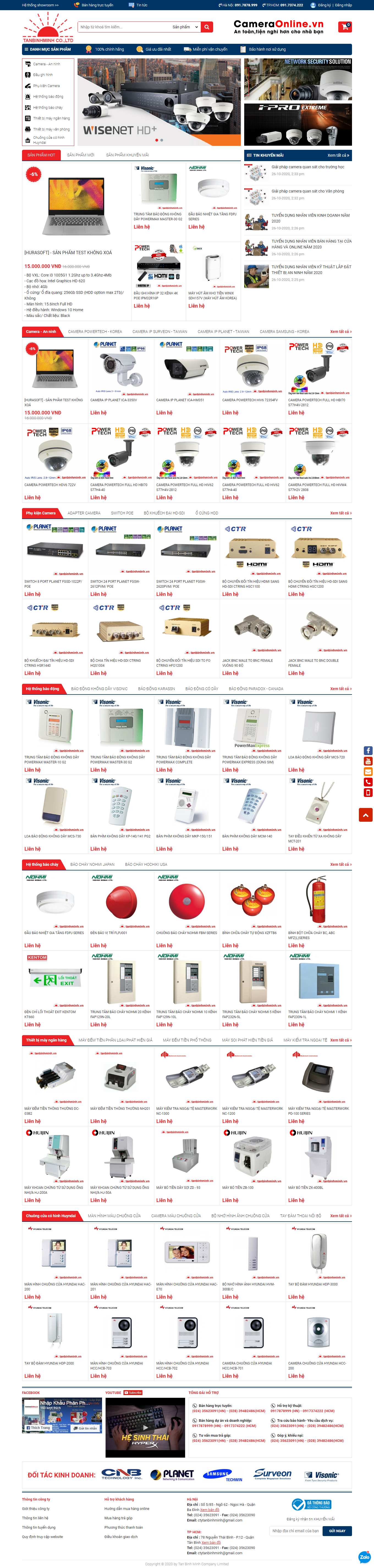 Thiết kế Website Web Quận Thanh Xuân - tanbinhminhcom