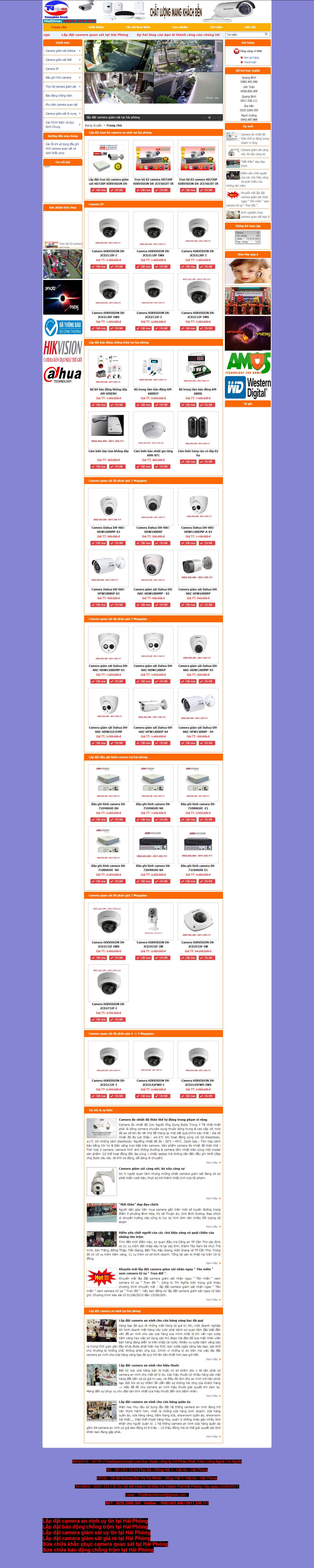 Thiết kế Website Web Quận Thanh Xuân - thietbianninhvietcom