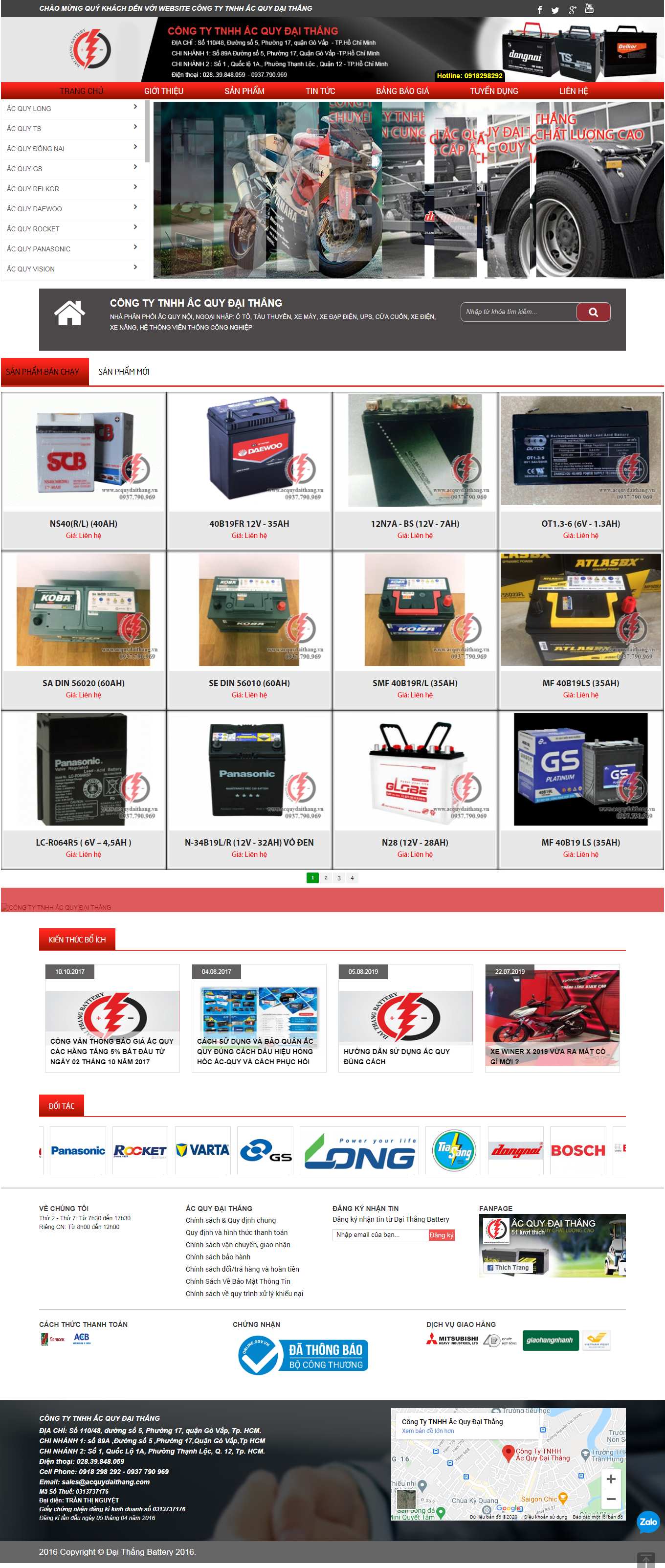 Thiết kế Website Web Huyện Sóc Sơn - acquydaithangcomvn