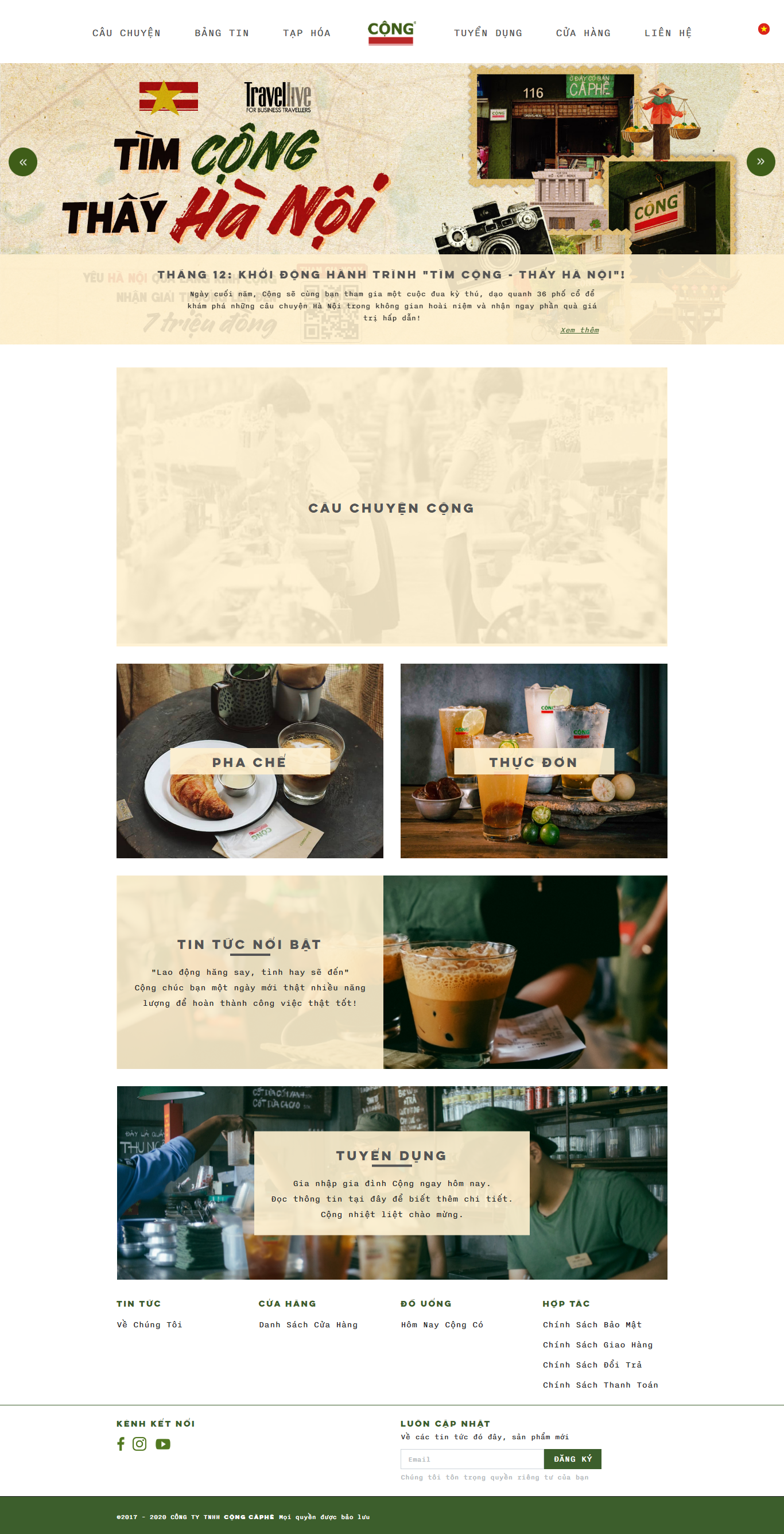 Thiết kế Website Web Huyện Gia Lâm - congcaphecom