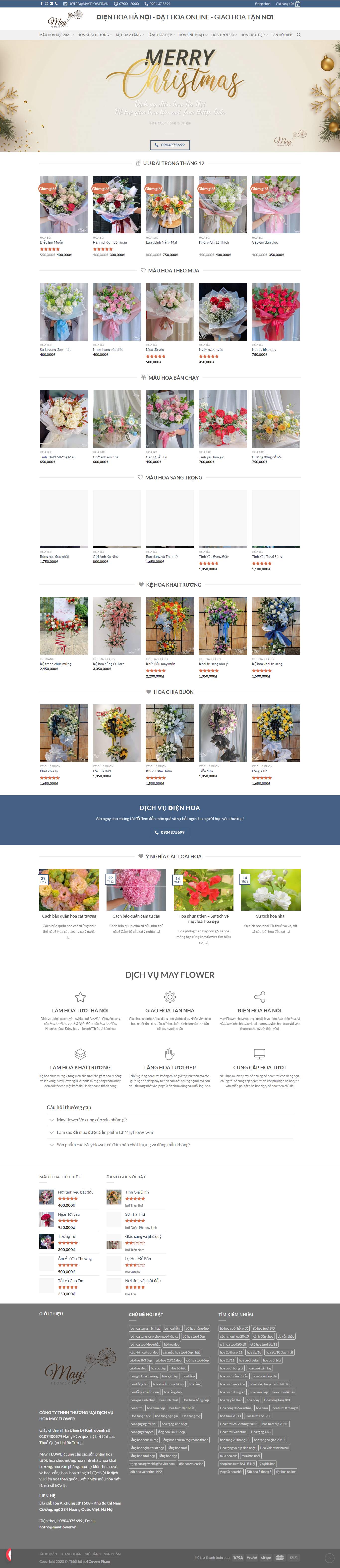 Thiết kế Website Web Huyện Mê Linh - mayflowervn