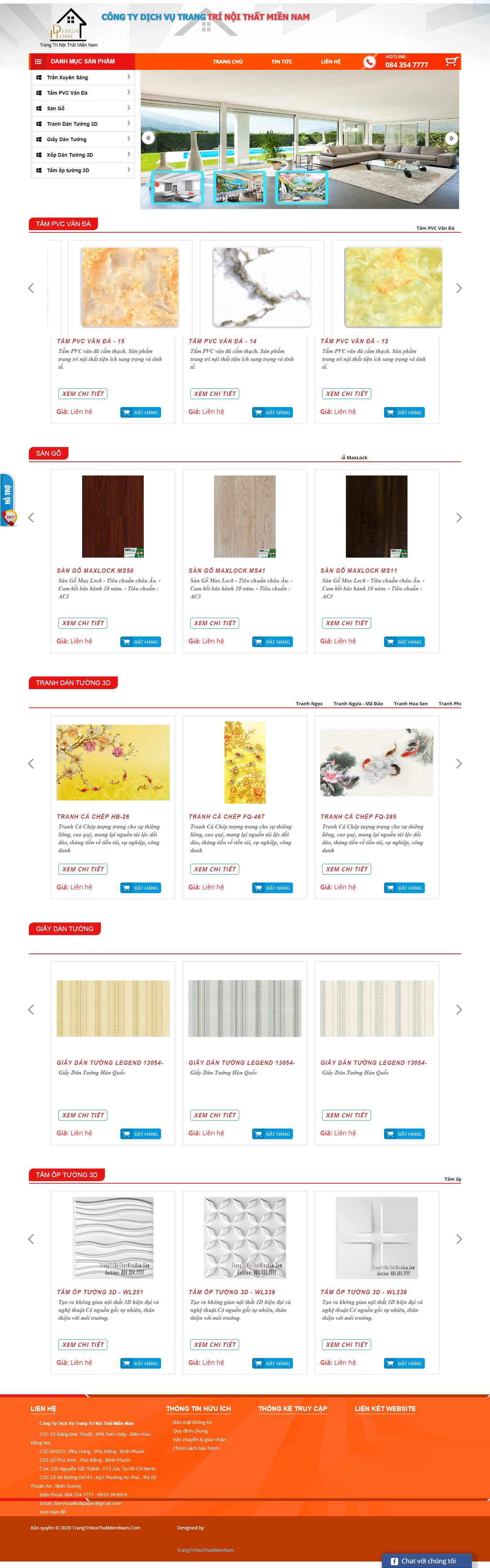Thiết kế Website Web Huyện Thường Tín - trangtrinoithatmiennamcom