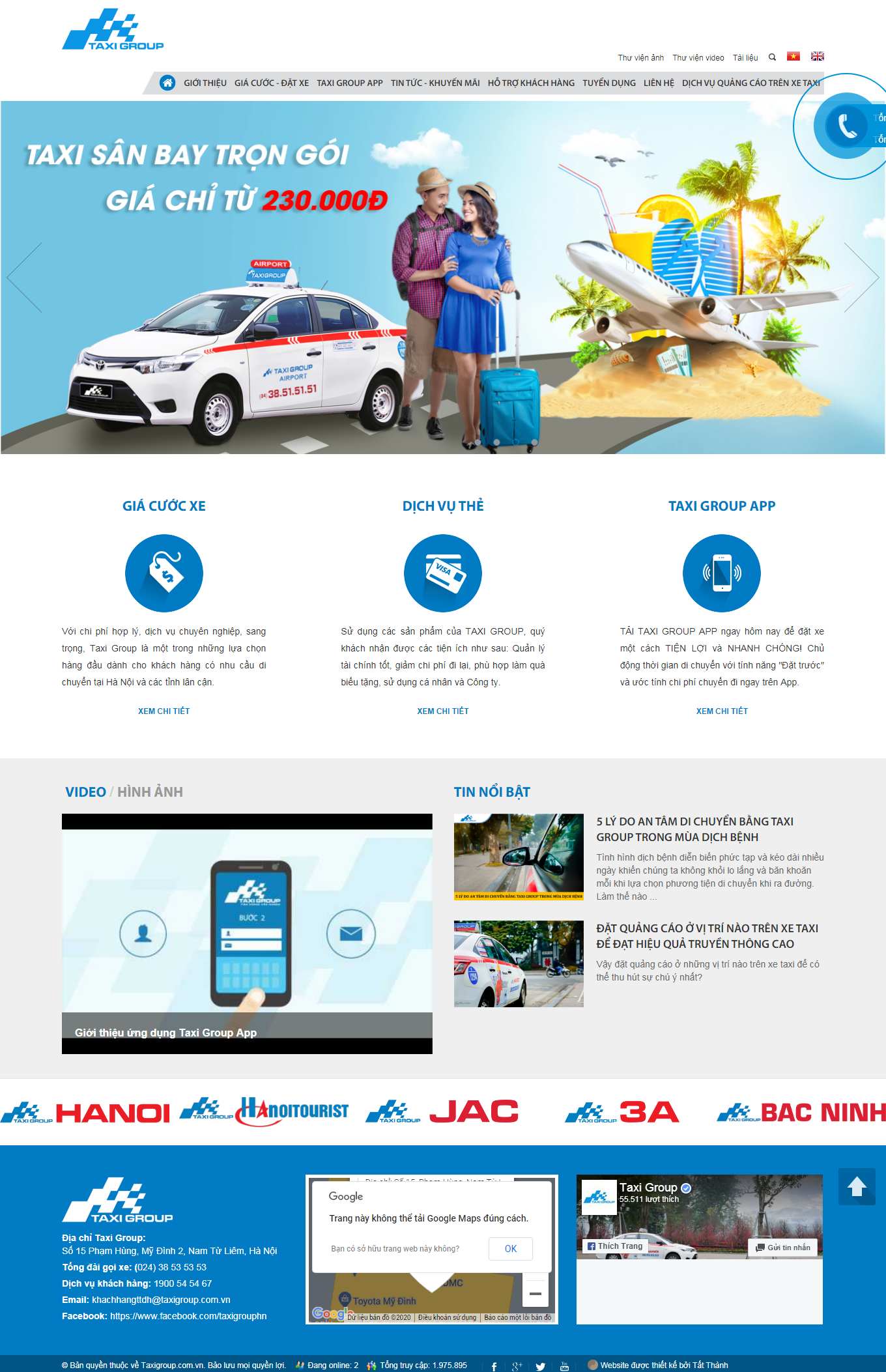 [thuysanhungphong] Thiết kế Website Web Miền Trung - taxigroupcomvn