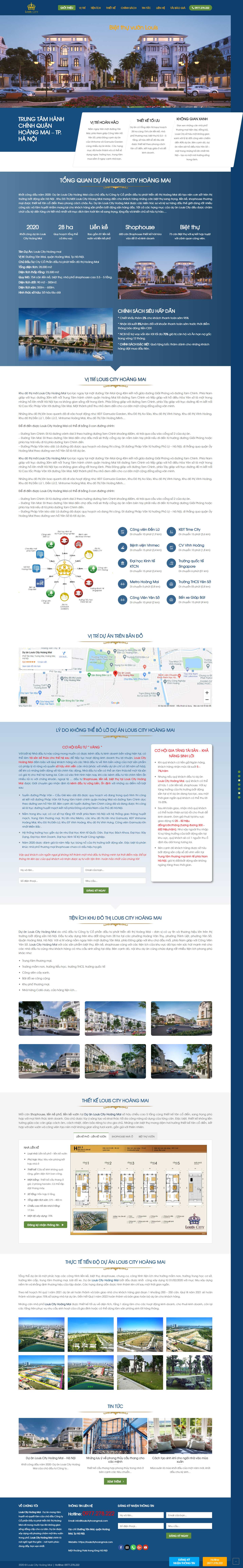 Thiết kế Website Web Huyện Hoài Đức - louiscityhoangmaicom
