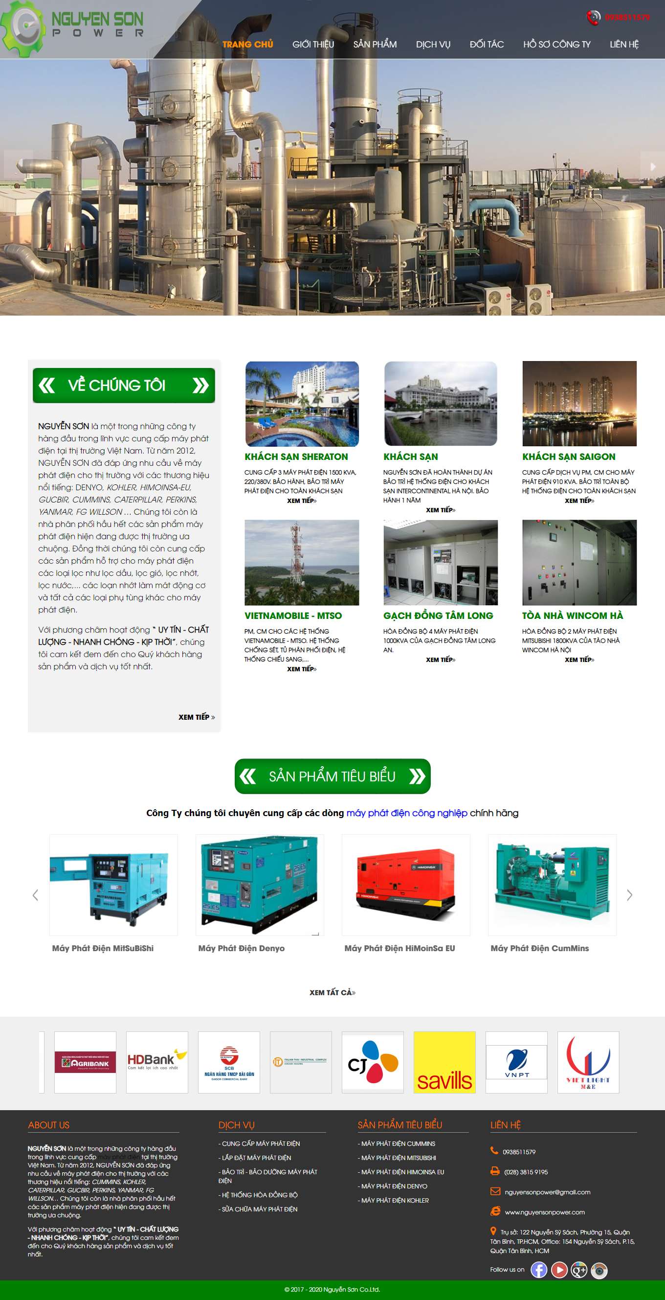 Thiết kế Website Web Vũng Tàu - nguyensonpowercom