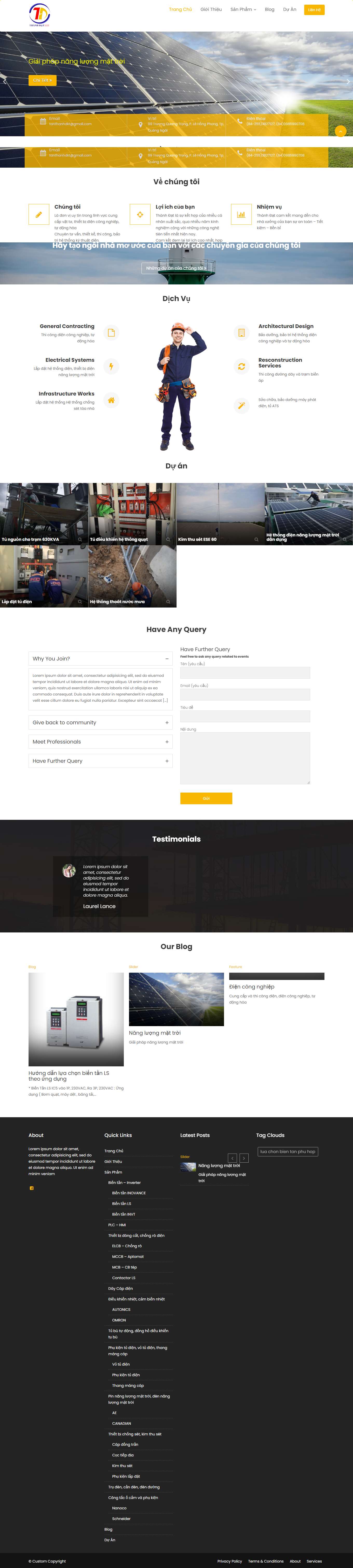Thiết kế Website Web Vũng Tàu - thanhdatelectriccom