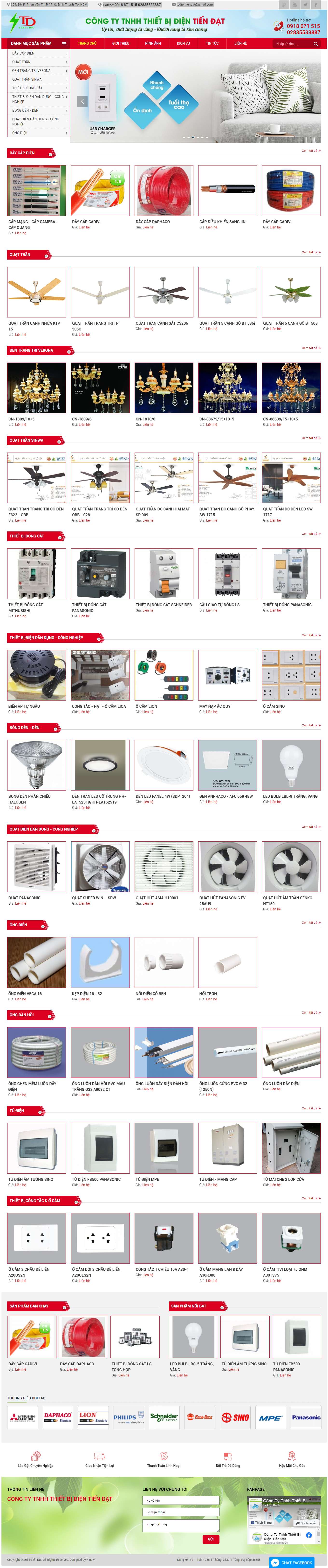 Thiết kế Website Web Bắc Giang - thietbidientiendatcom