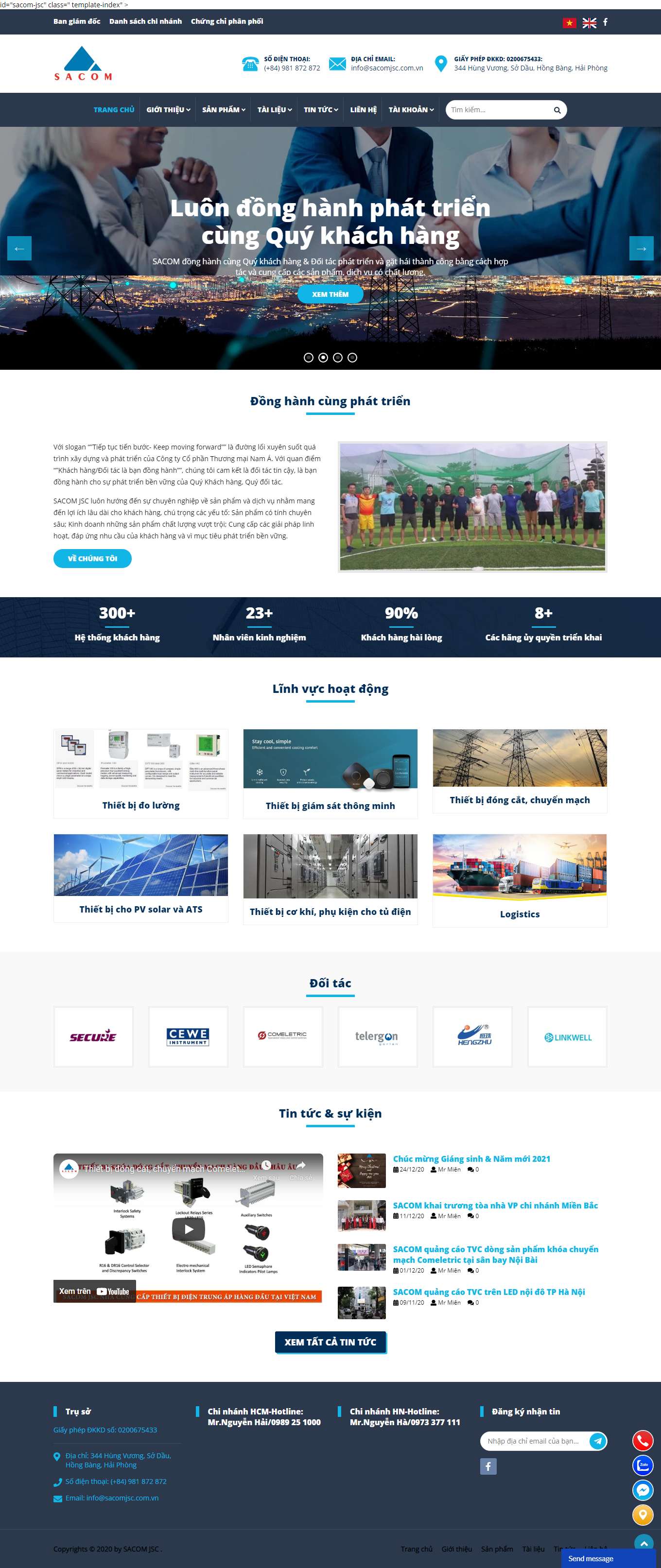 Thiết kế Website Web Bắc Ninh - sacomjsccomvn
