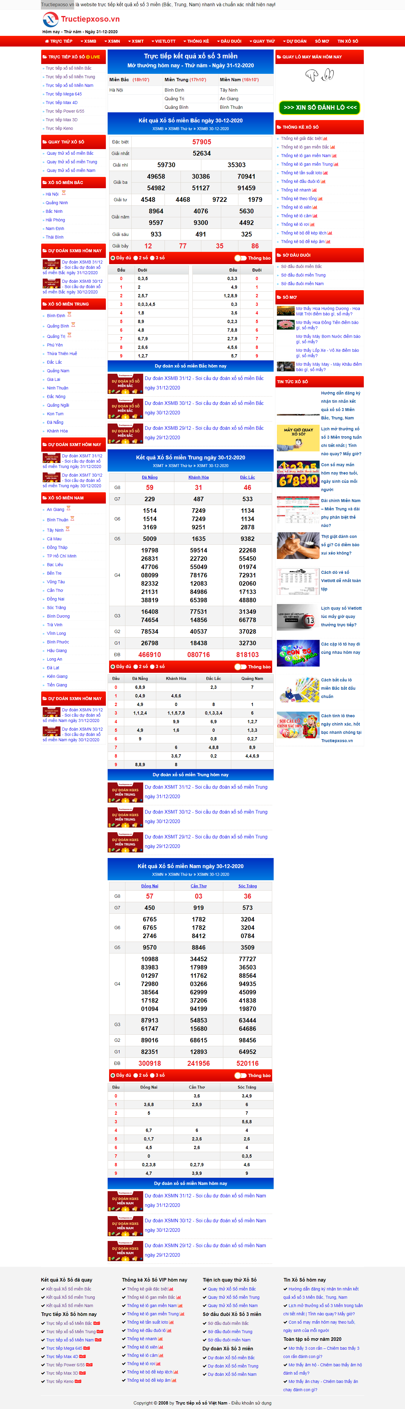 Thiết kế Website Web Huyện Thường Tín - tructiepxosovn