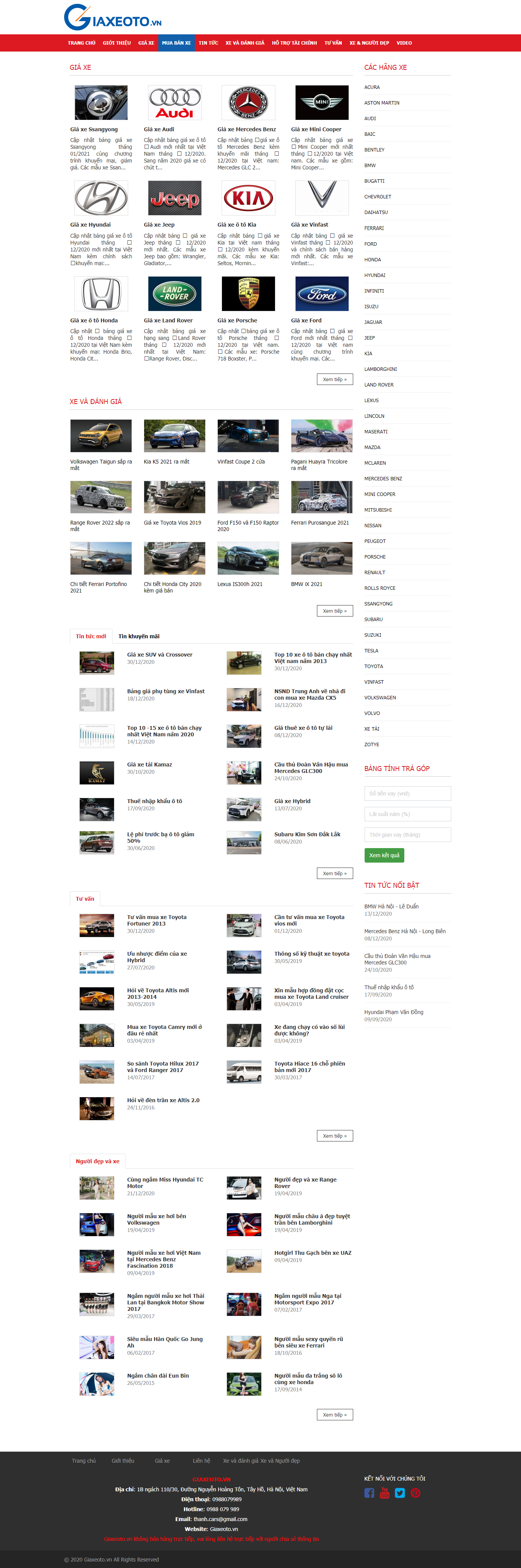 Thiết kế Website Web Huyện Ứng Hòa - giaxeotovn