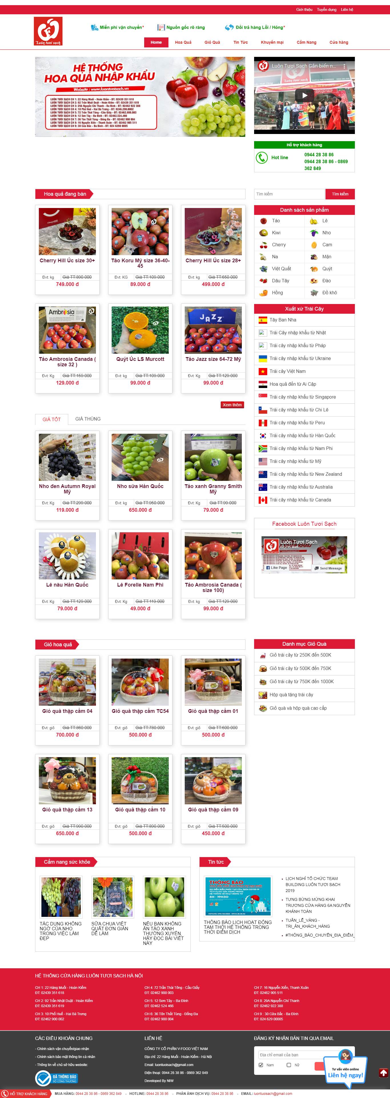 Thiết kế Website Web Miền Nam - luontuoisachvn