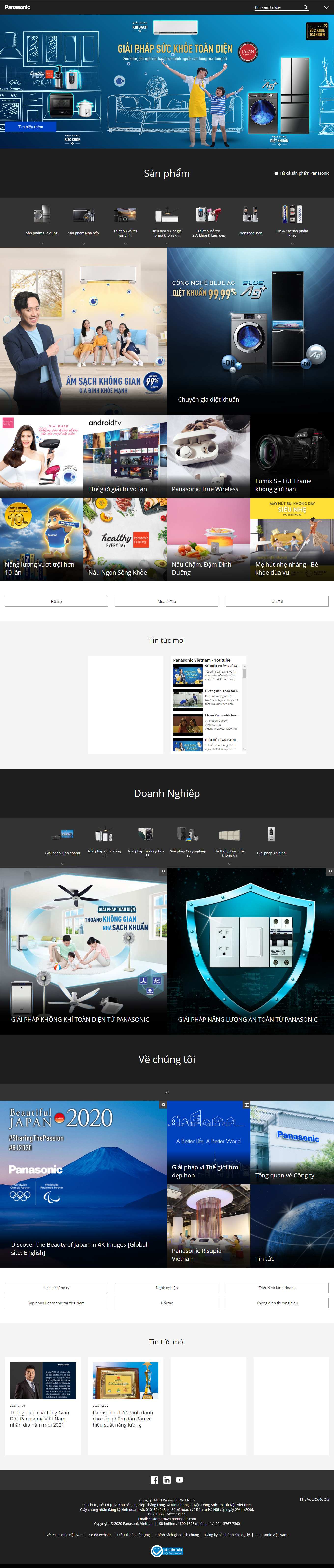 Thiết kế Website Web Bình Định - wwwpanasoniccom