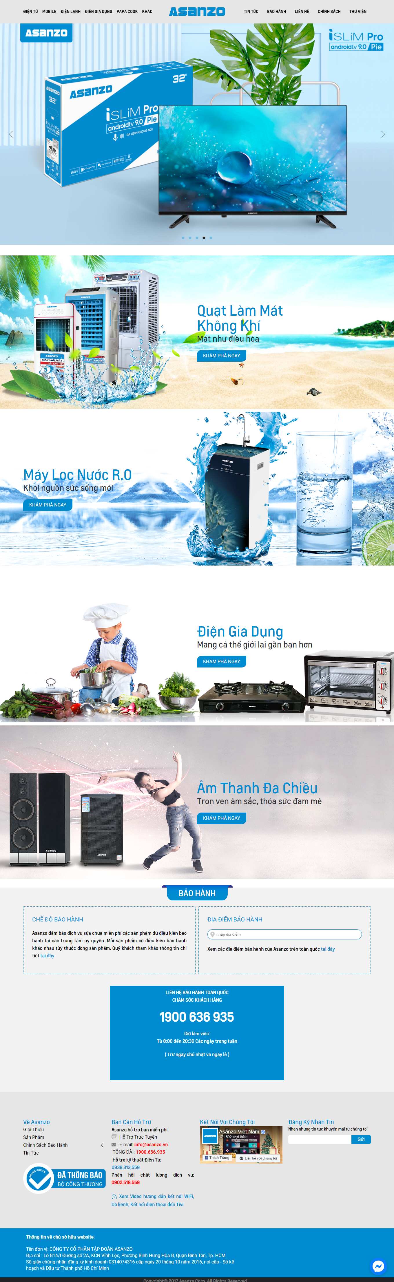 Thiết kế Website Web Bình Định - asanzovn