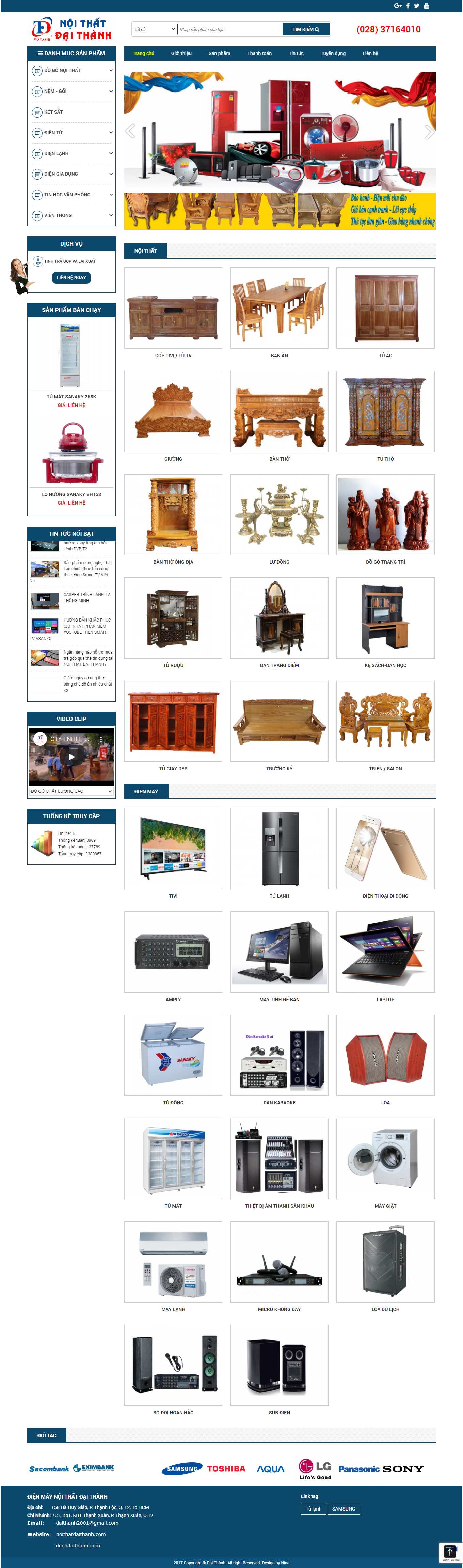 Thiết kế Website Web Bình Phước - noithatdaithanhcom