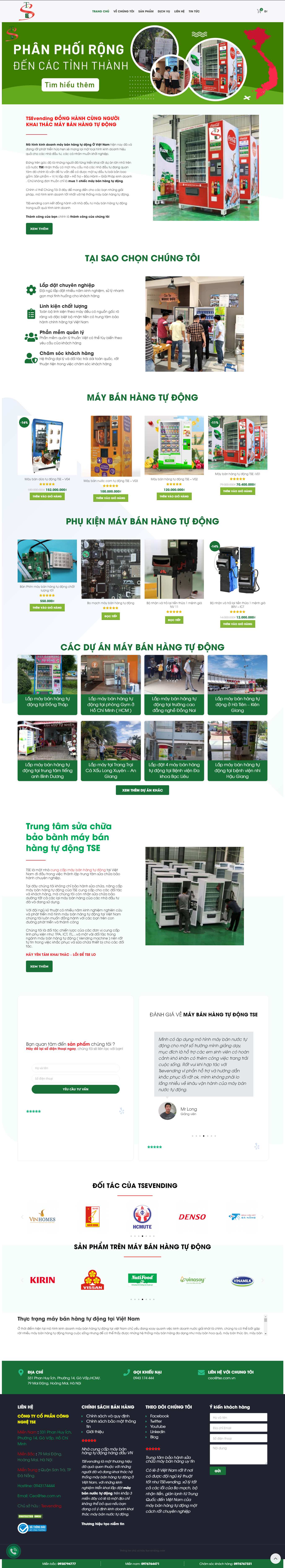 [hangdathat] Thiết kế Website Web Cà Mau - tsevendingcom