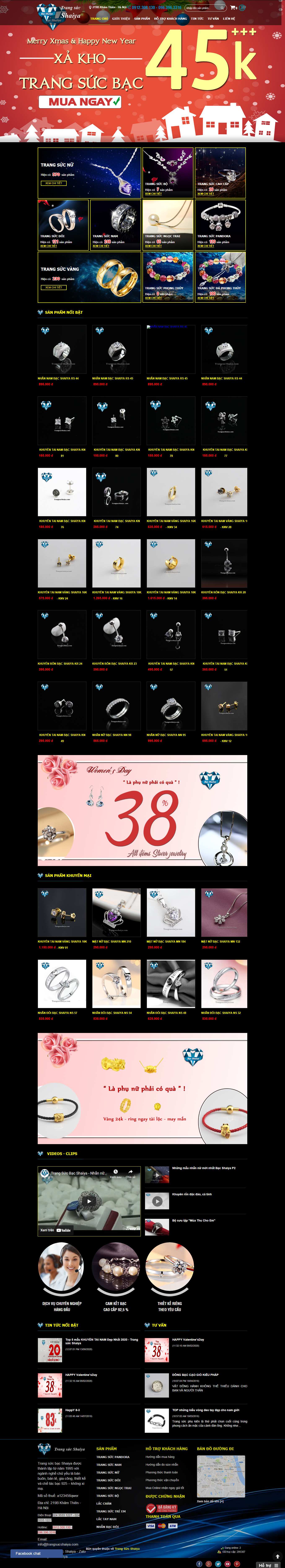 Thiết kế Website Web Cao Bằng - trangsucshaiyacom
