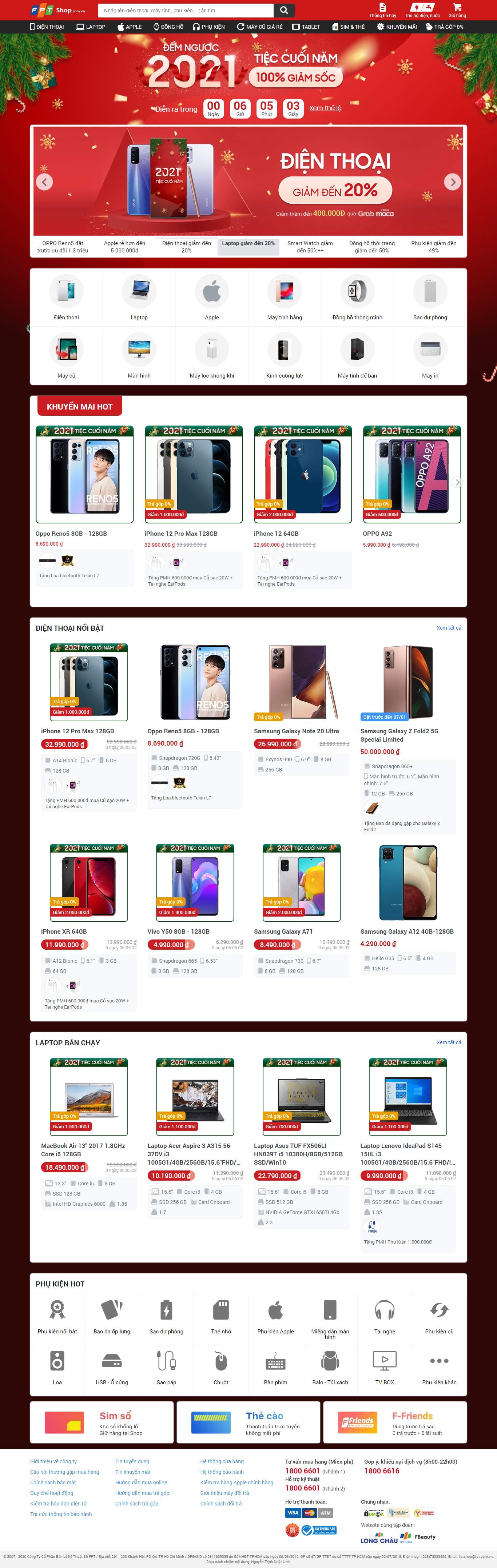 Thiết kế Website Web Bình Dương - fptshopcomvn