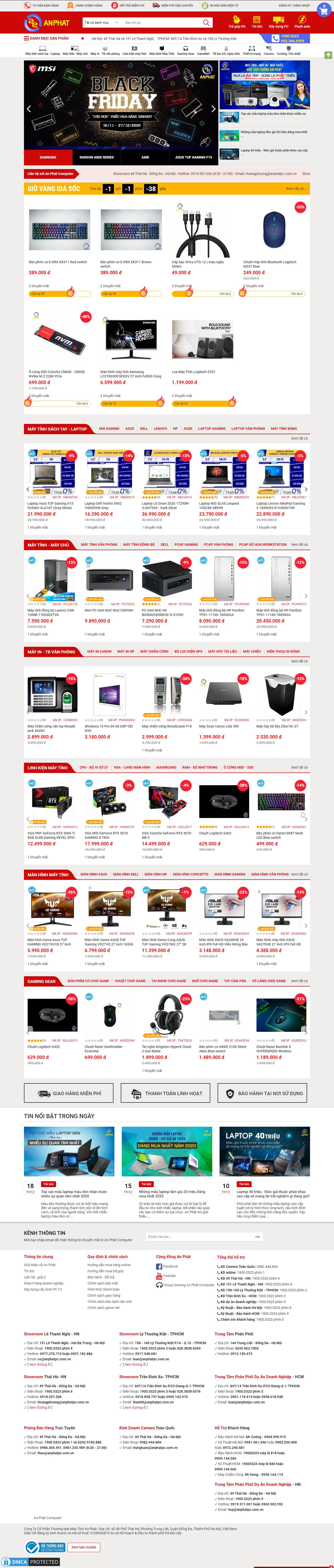Thiết kế Website Web Bình Thuận - wwwanphatpccomvn
