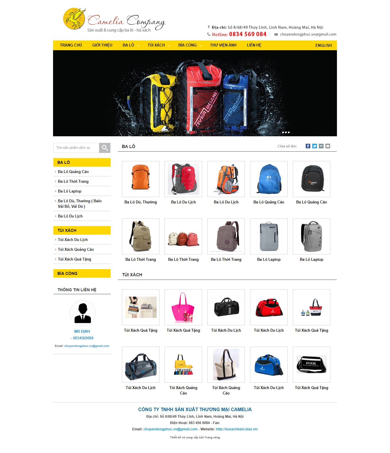 [hangdathat] Thiết kế Website Web Cà Mau - tuixachbalobizzvn