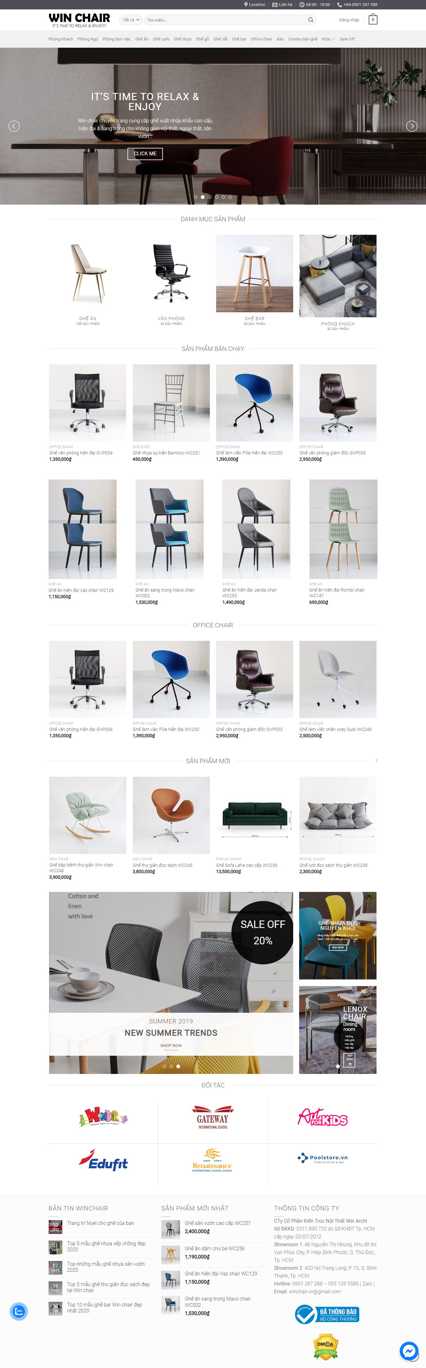 Thiết kế Website Web Cần Thơ - winchairvn