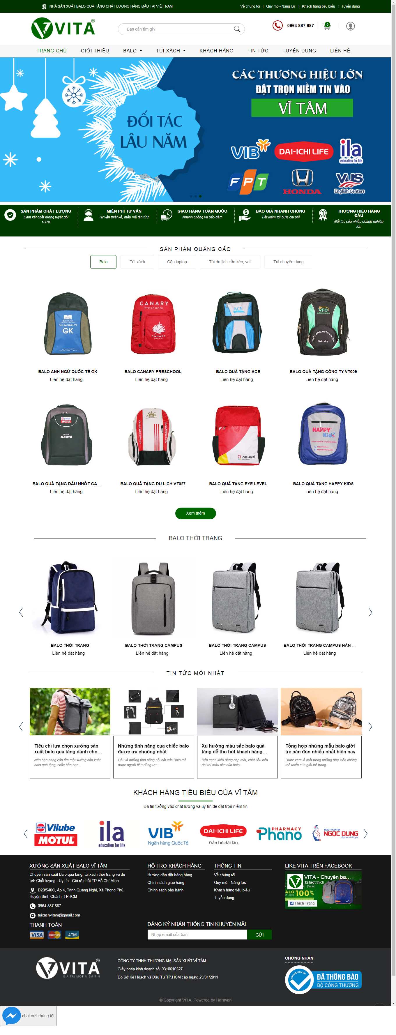 Thiết kế Website Web Đồng Nai - tuixachvitamvn