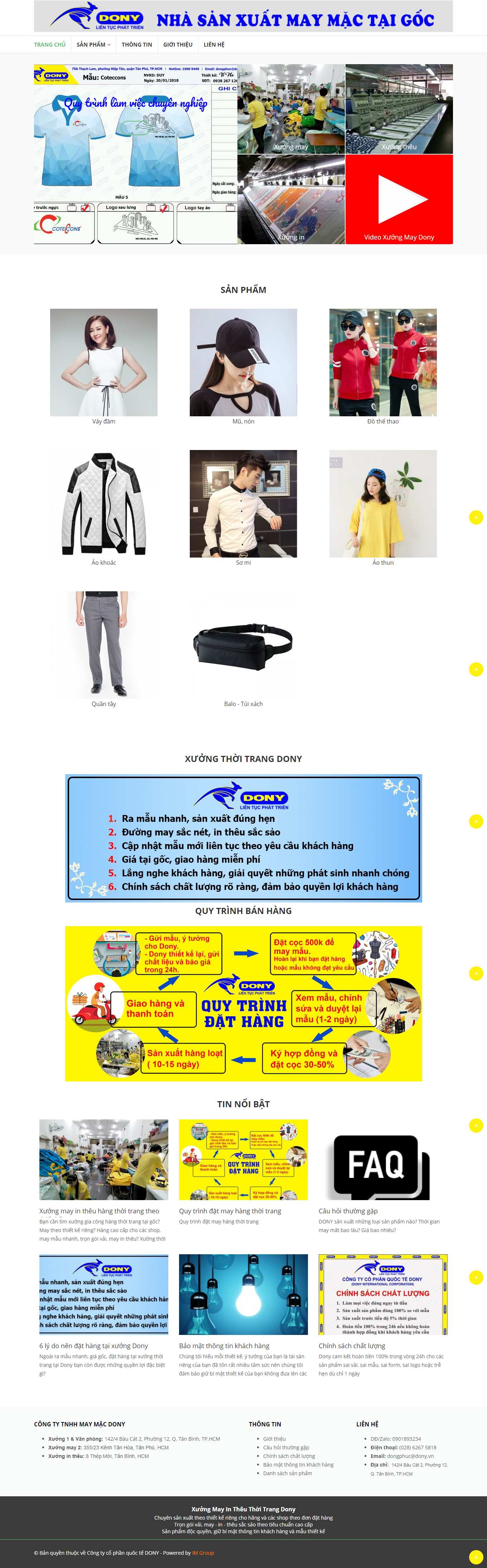 Thiết kế Website Web Đồng Nai - xuongthoitrangdonyvn