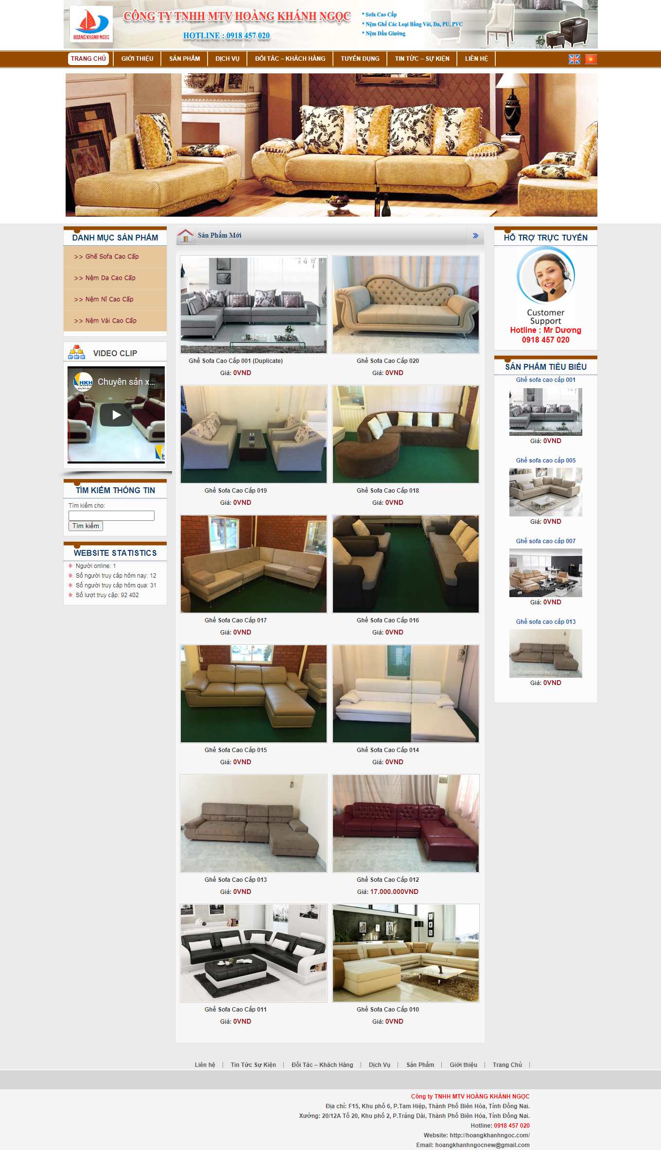 [maylambanhmi] Thiết kế Website Web Đồng Tháp - hoangkhanhngoccom