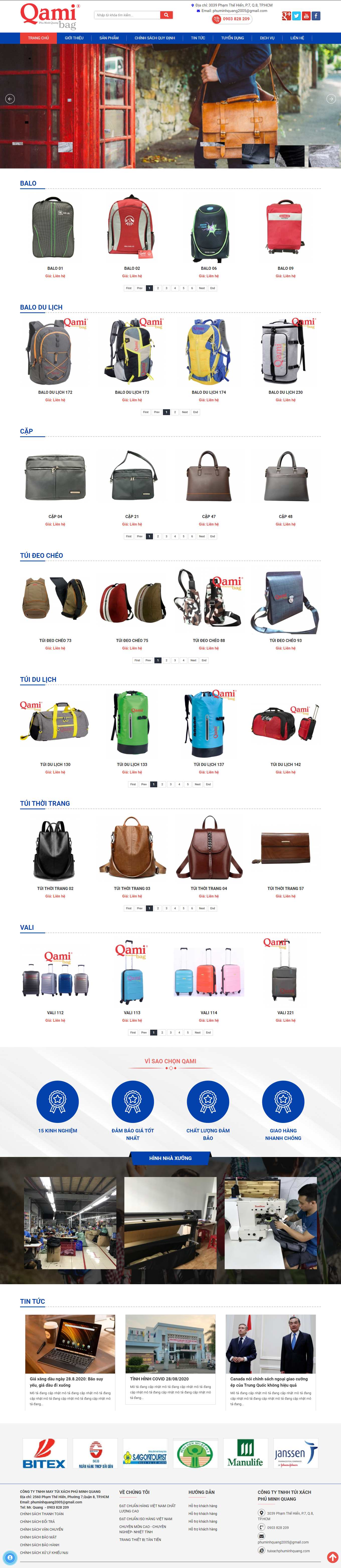 [baobitvah] Thiết kế Website Web Điện Biên - tuixachphuminhquangcom